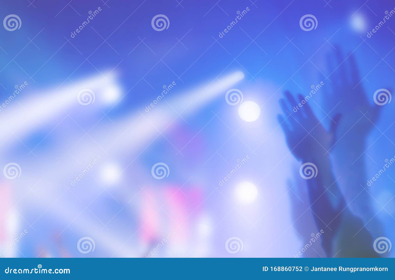 christian worship with raised hand