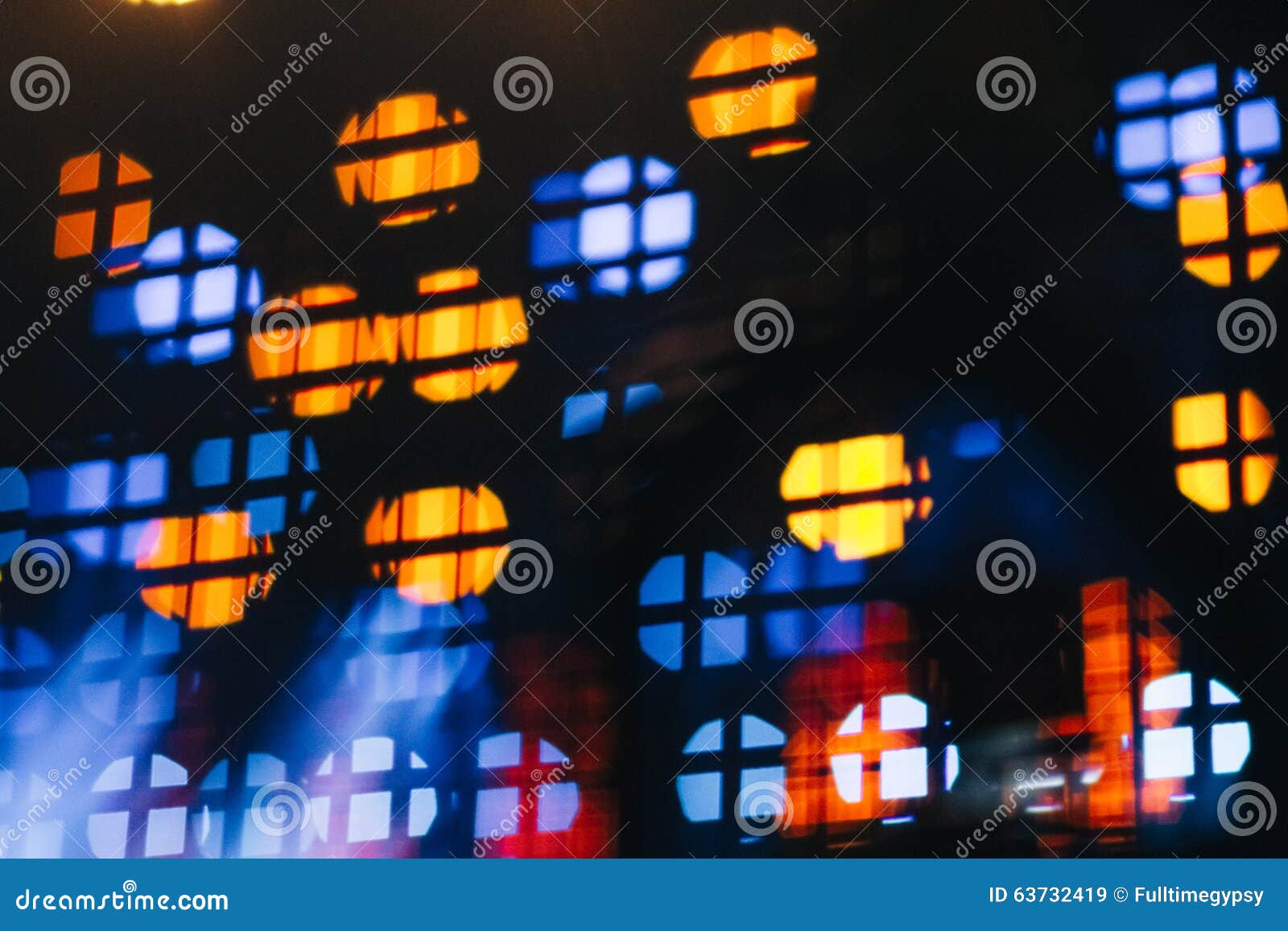 blurred defocused spotlights