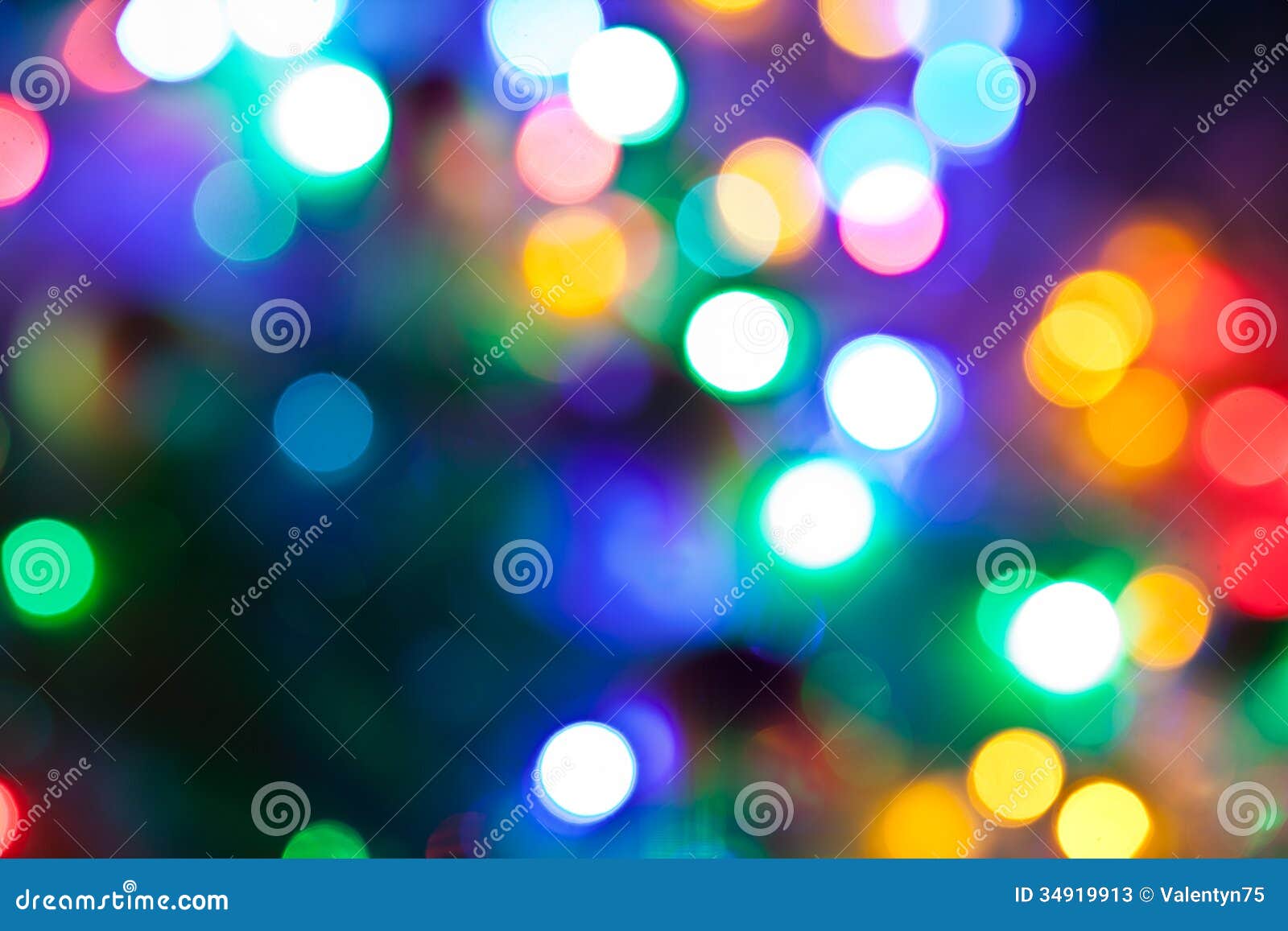 Blurred Fairy Lights Background. Stock Photos - Image: 34919913