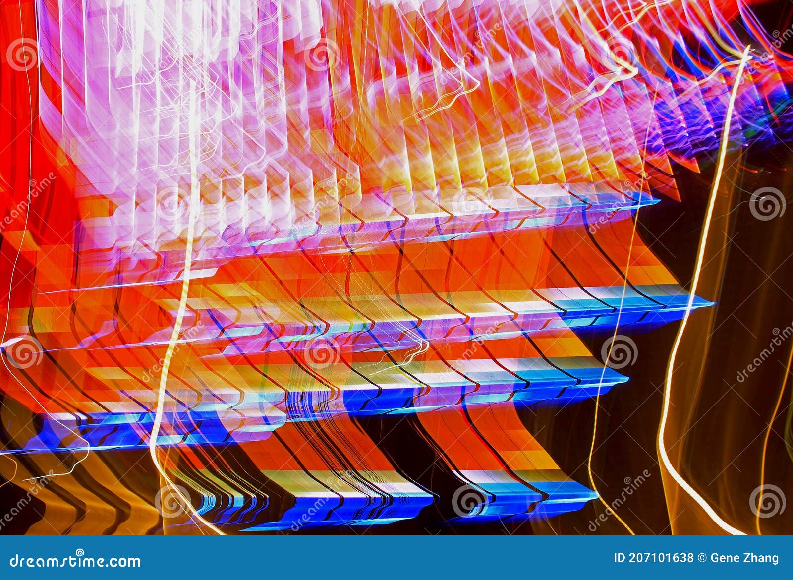 blurred lighting effect in multiple colors