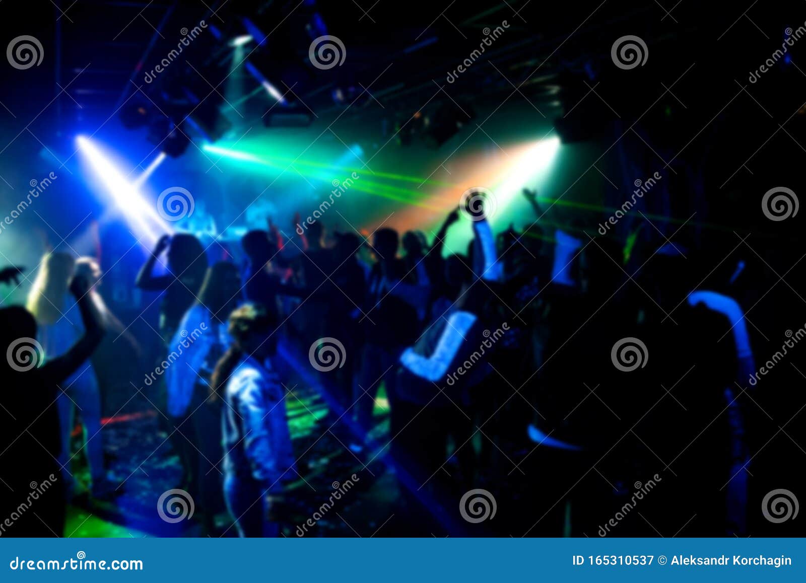 Blurred Silhouettes of People Dancing in a Nightclub Stock Image ...