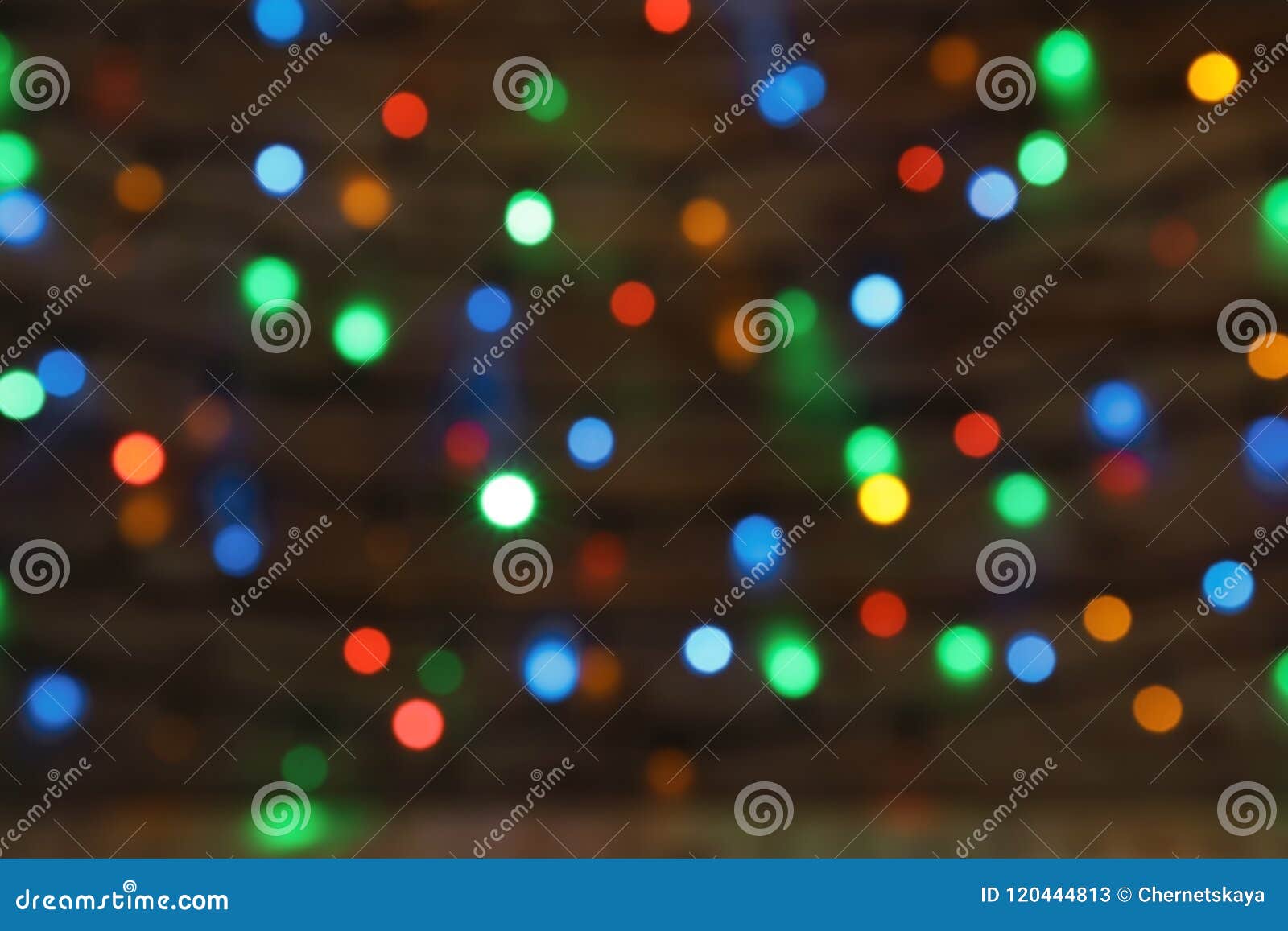 Blurred View of Christmas Lights. Festive Background Stock Image