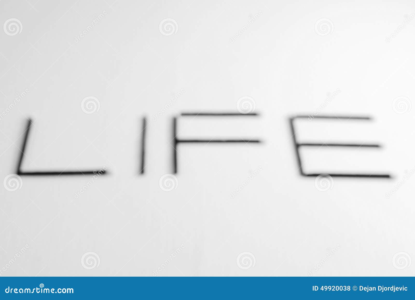 Blurred Word Life, on a White Background Stock Photo Image of background, font 49920038