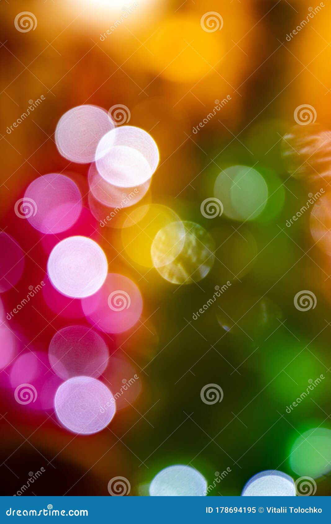 Blurry Festive Lights of the Evening City Stock Image Image of clear
