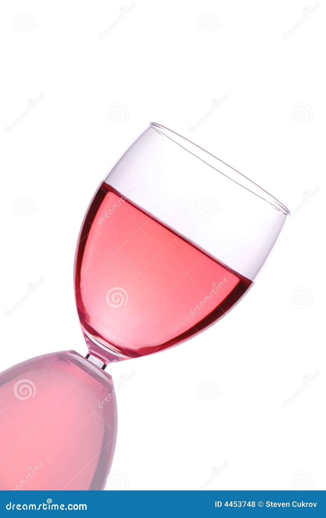 Blush Wine Glass stock photo. Image of white, blush, vino 4453748