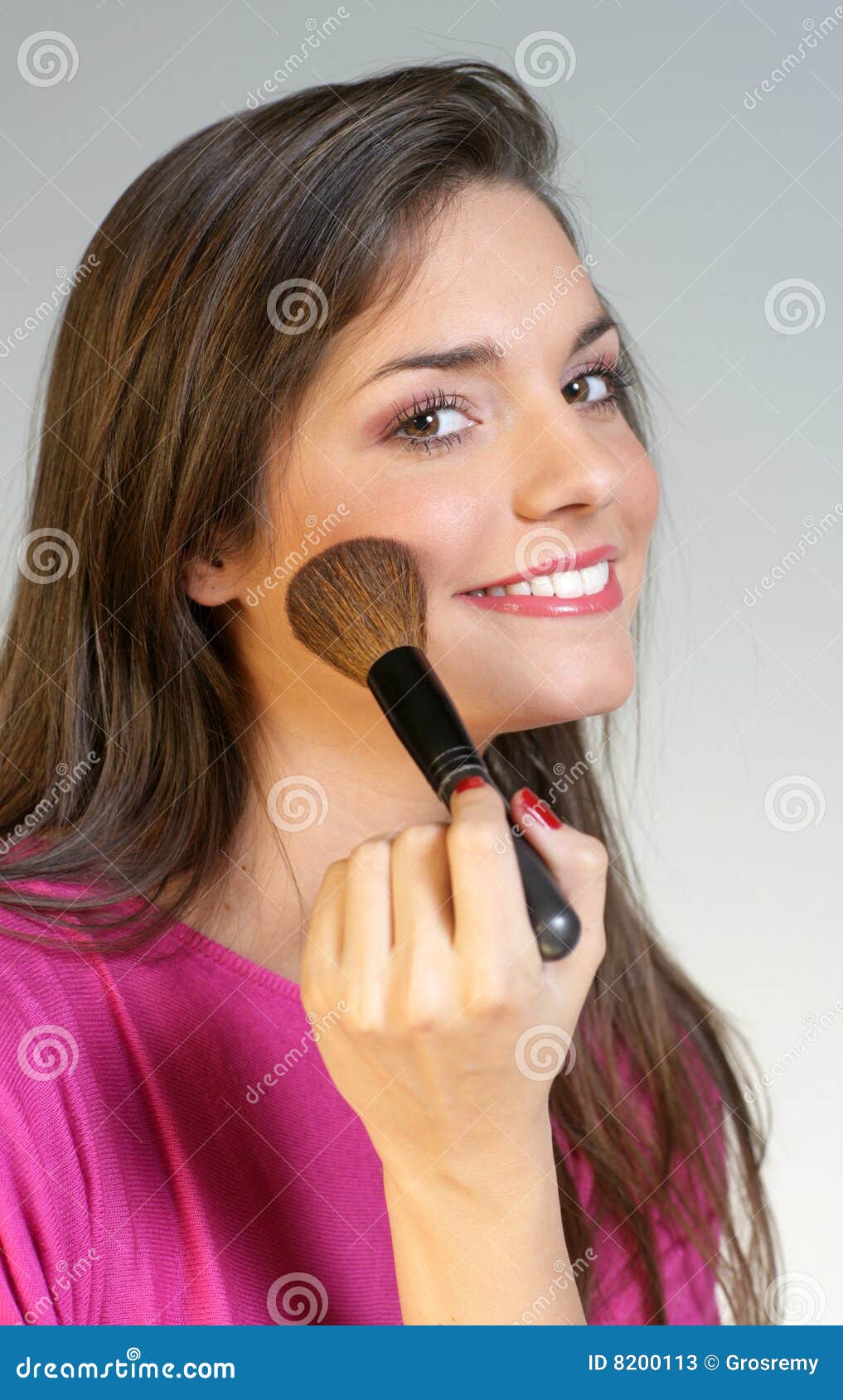 Blushing stock image. Image of fashion, beautiful, glamour 8200113