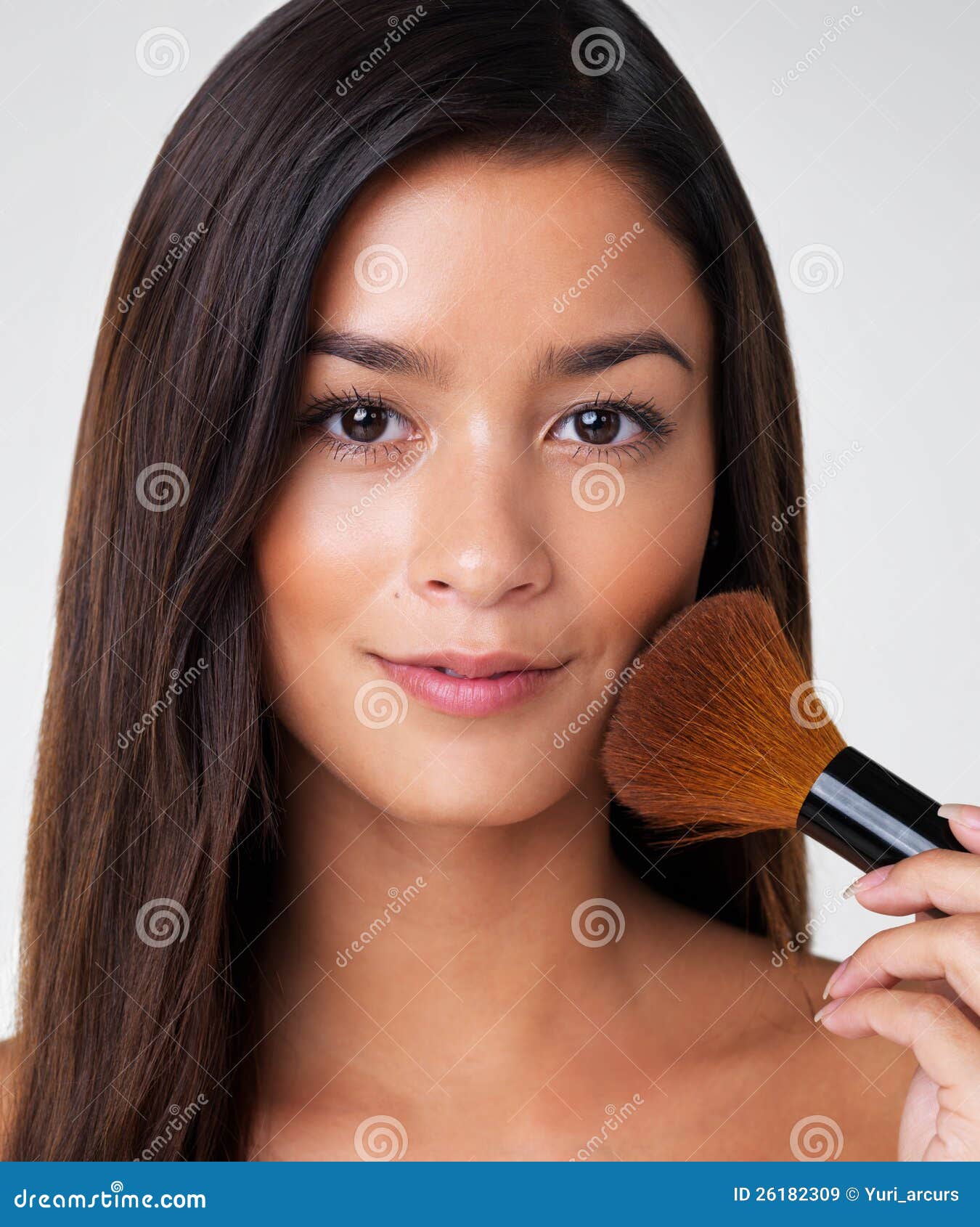 Blushing beauty stock image. Image of mixed, eyes, apply 26182309