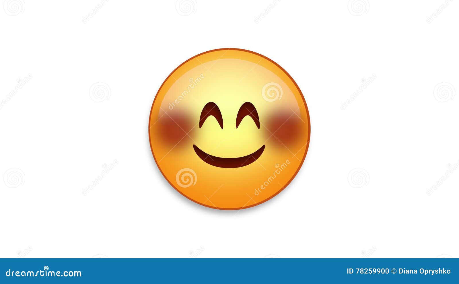 Smiley blushing Blushing Emoji