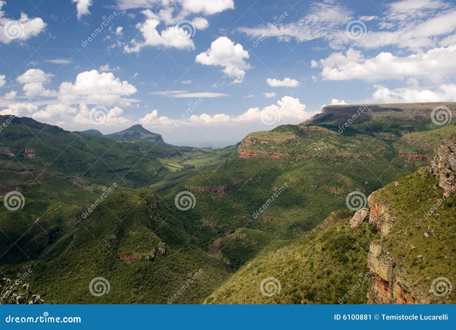Afryce blyde kanionu rzeki south krajobrazu