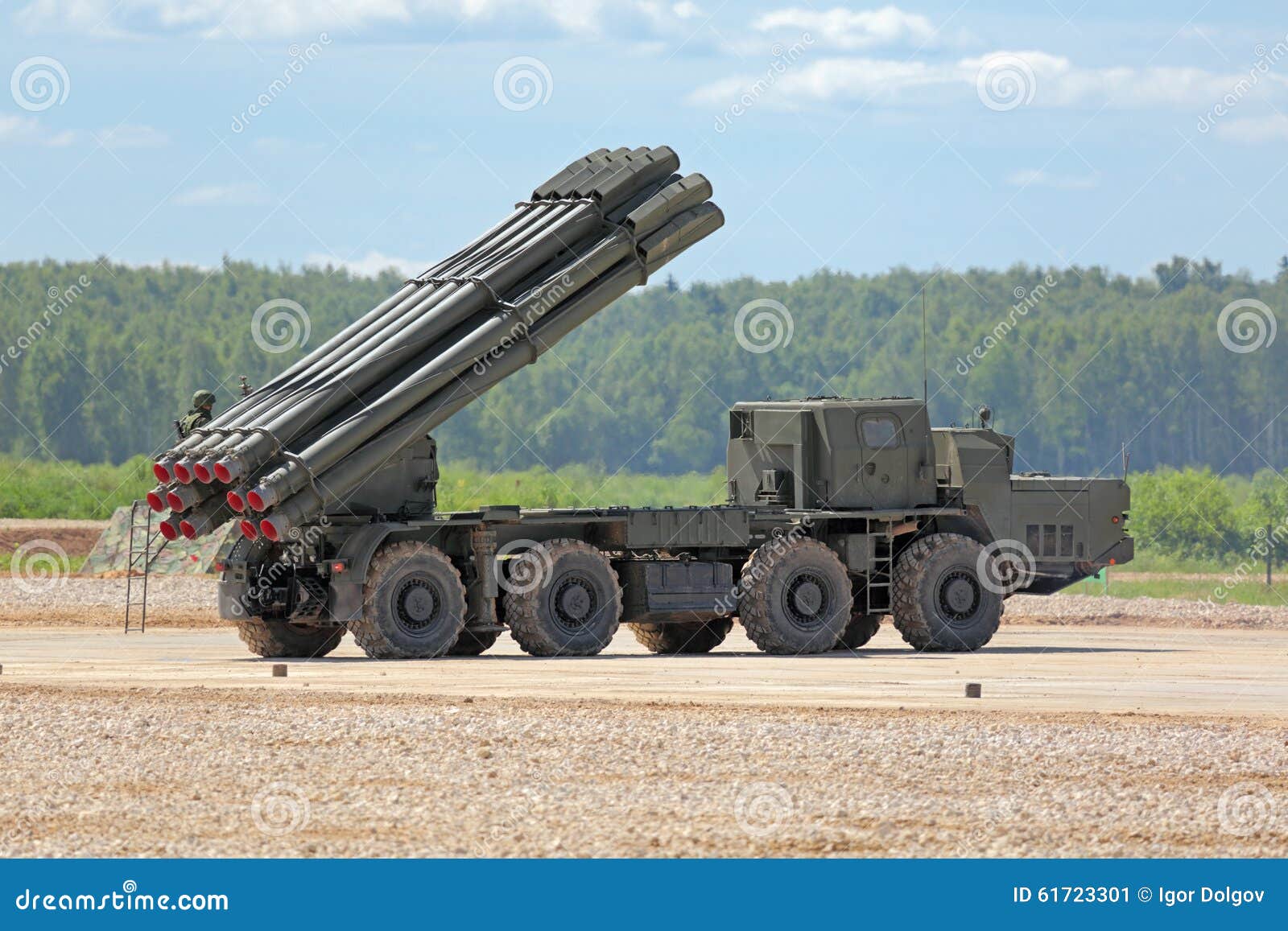 Russian Multiple Rocket Launcher BM 30 Smerch Editorial Photo