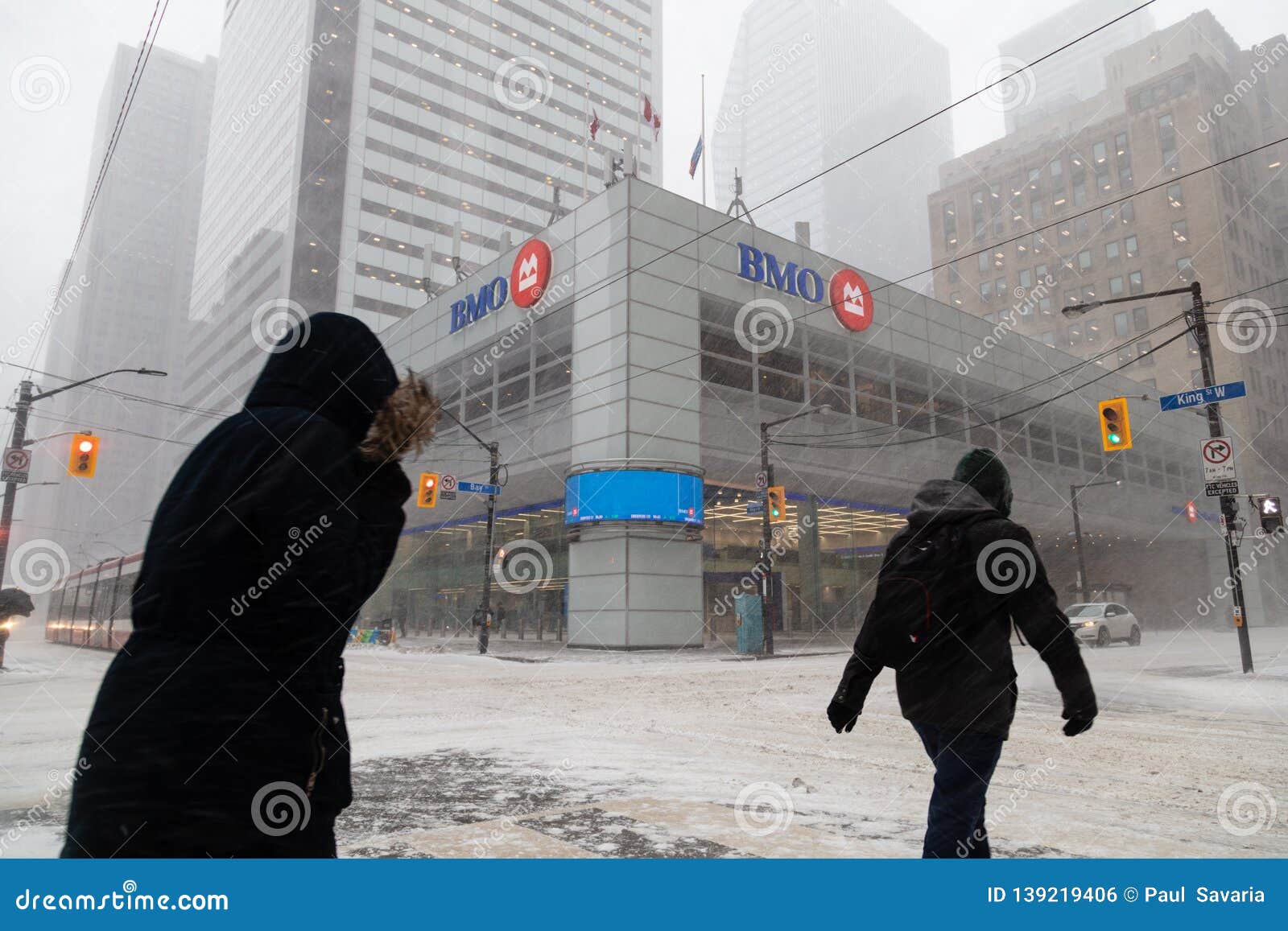 Bmo Bank Of Montreal Snow Storm Canada Toronto Feb 12 2019 4