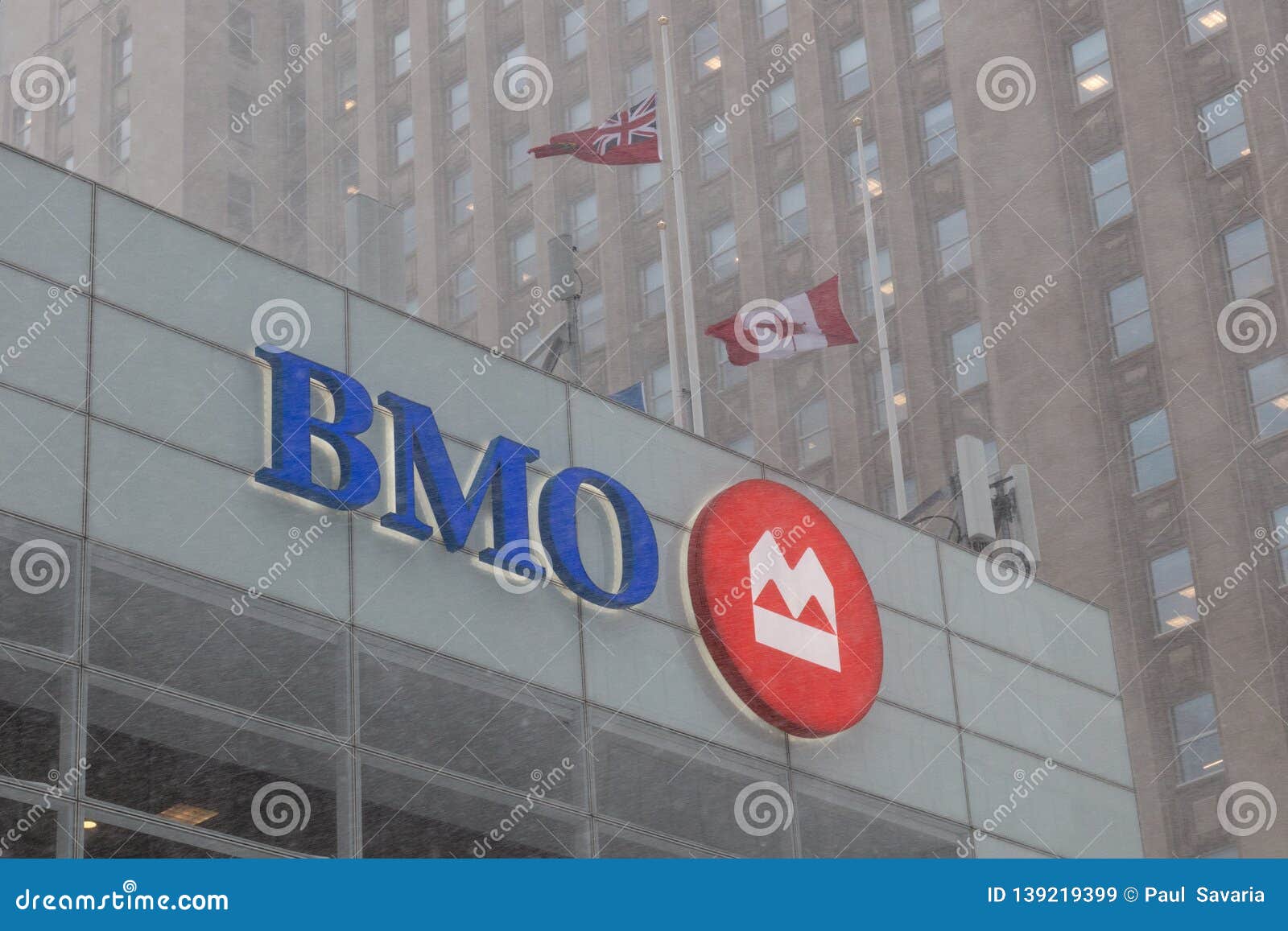 Bmo Bank Of Montreal Snow Storm Canada Toronto Feb 12 2019 4