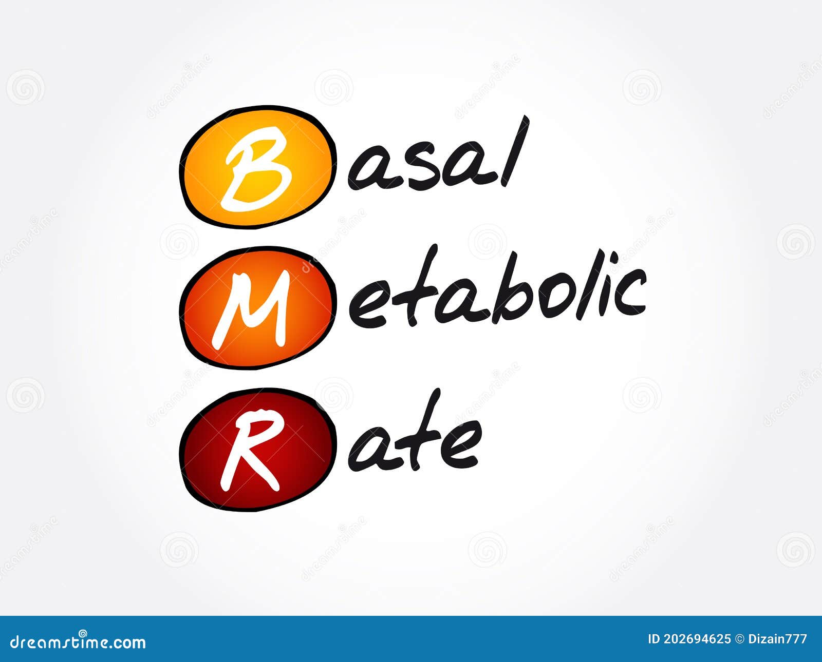 bmr - basal metabolic rate acronym, concept background