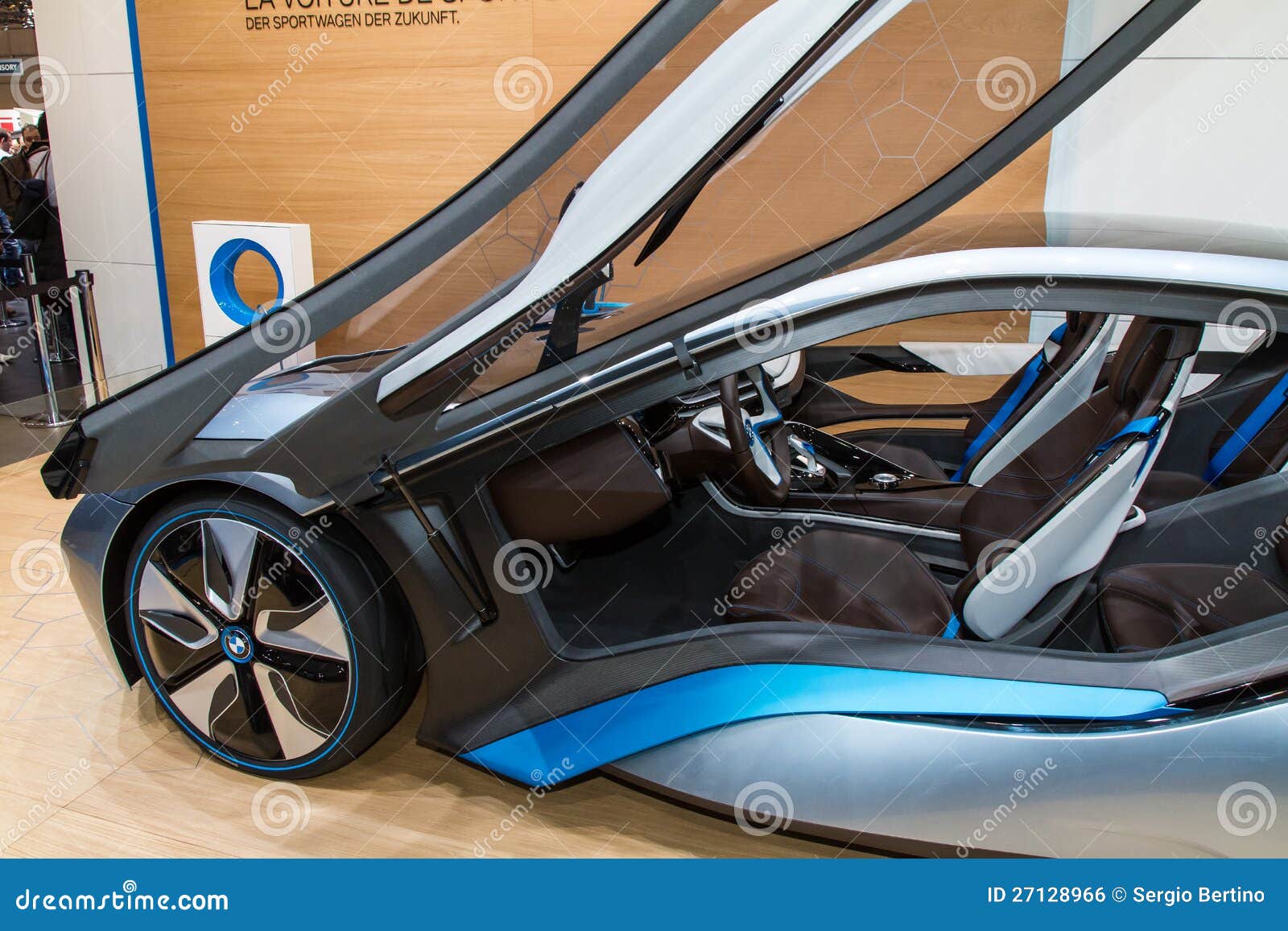 royalty free stock image bmw electric sport car image