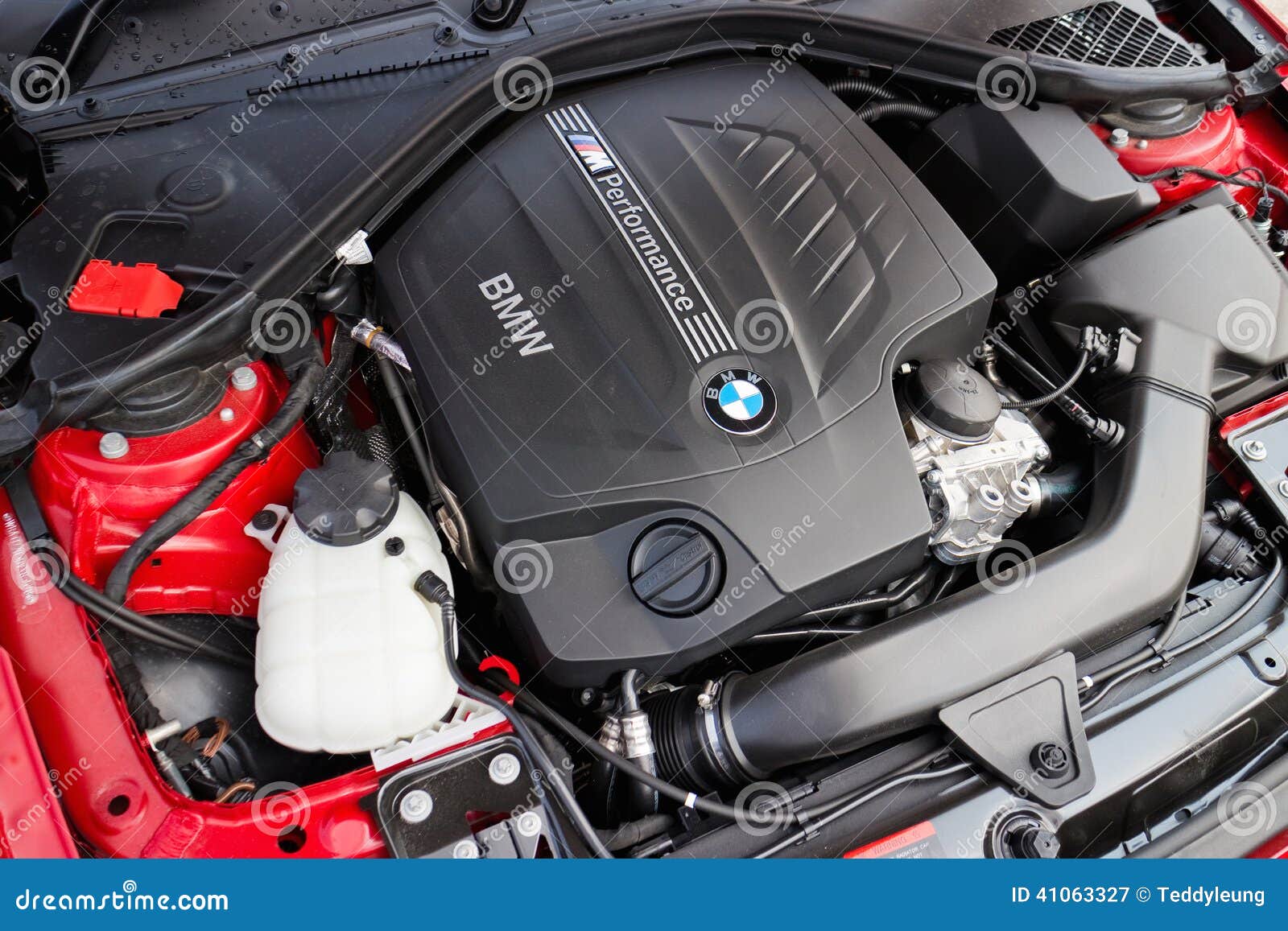 BMW M235i Engine on May 15 2014 in Hong Kong. Editorial Photography
