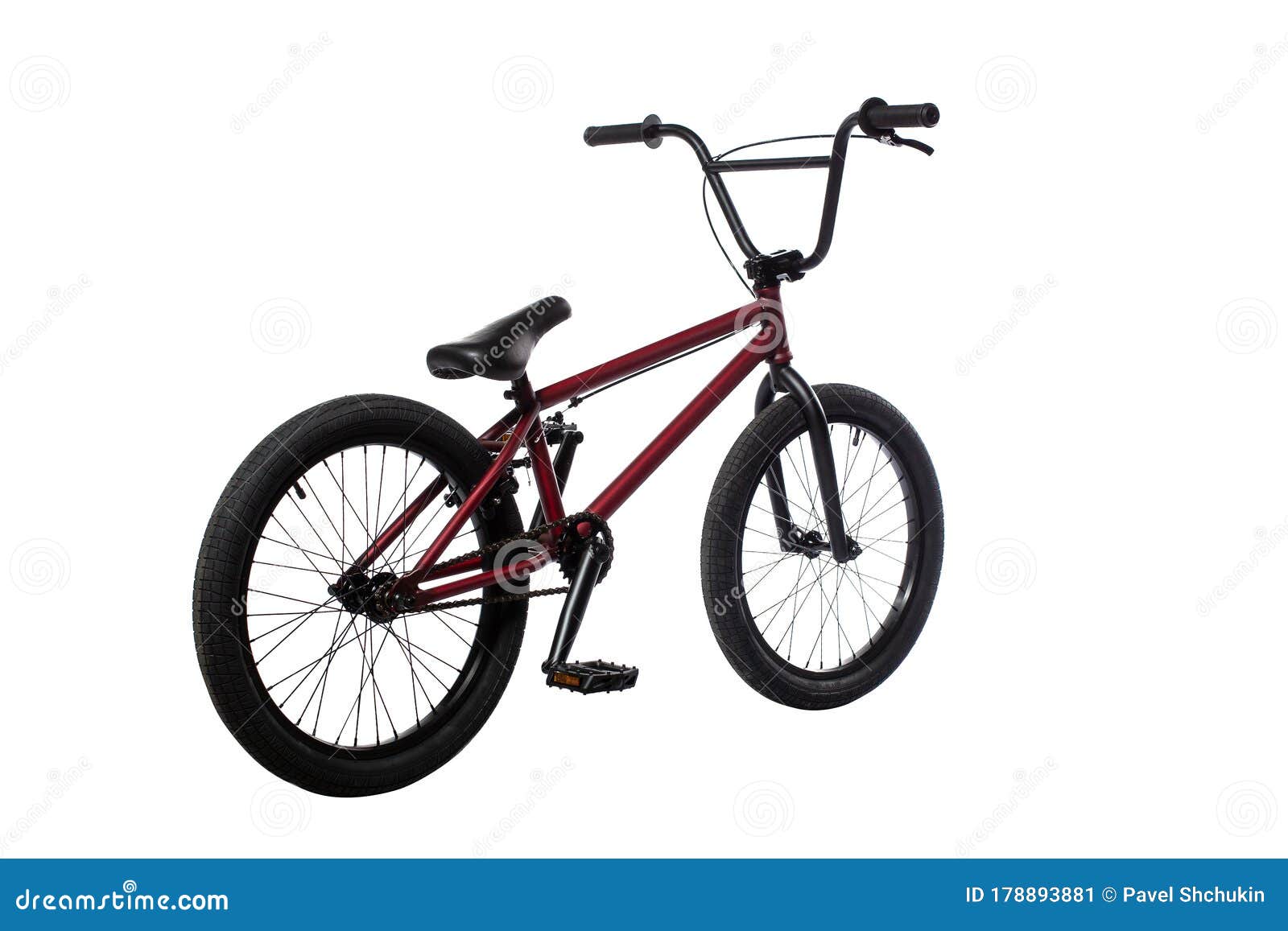 The Bmx Stunt Bike Isolated On White Background Stock Image Image Of Brake Steel 178893881