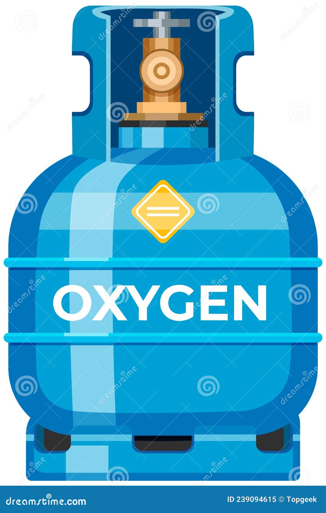 Boîte Avec Ballon D'oxygène Avec Manomètre. Stockage De Réservoir  Métallique Avec Gaz Liquéfié Comprimé Illustration de Vecteur -  Illustration du cylindre, matériel: 239094615