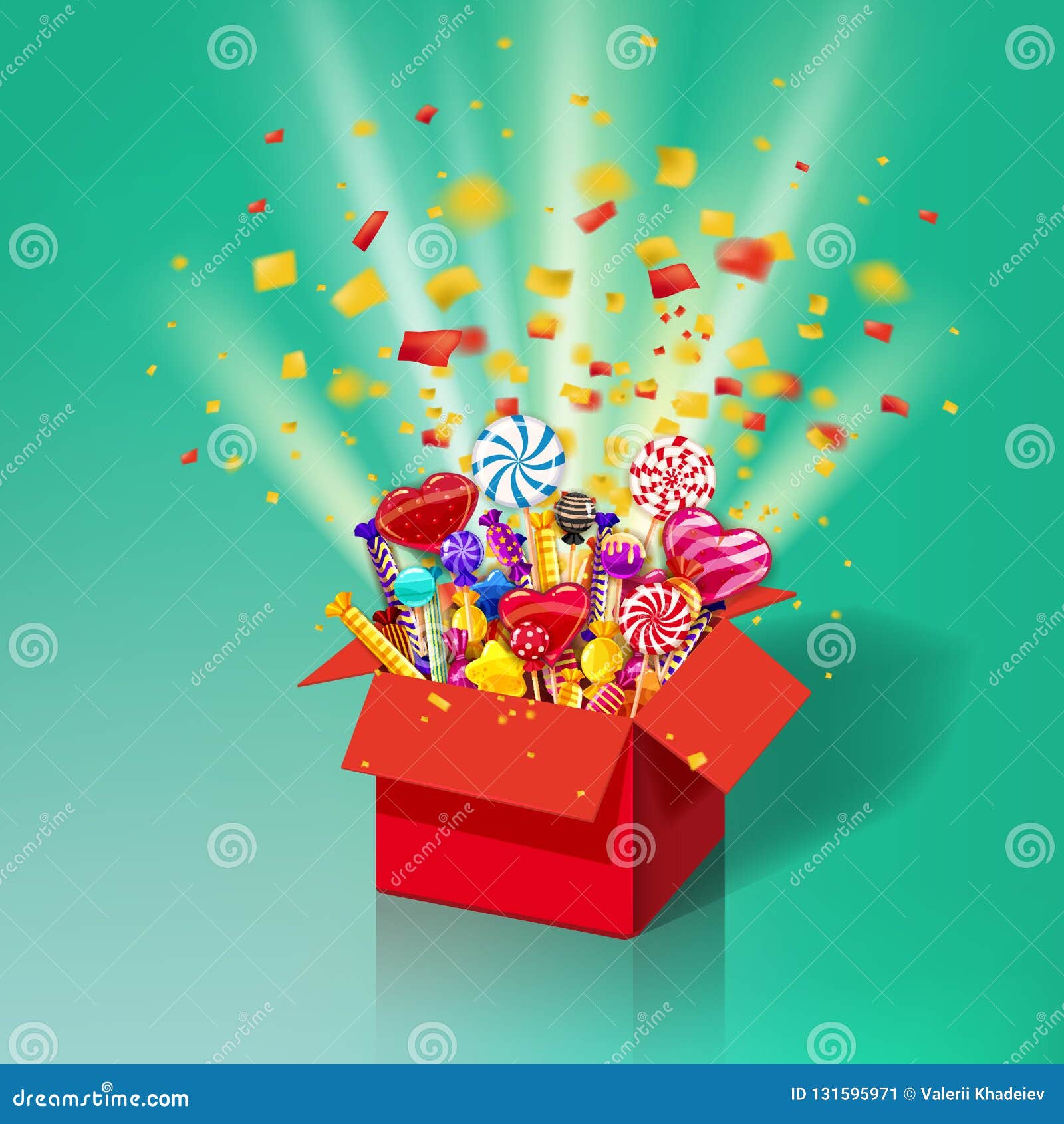 Boîte-cadeau Doux De Noël Explosion Des Confettis De Papier Boîte