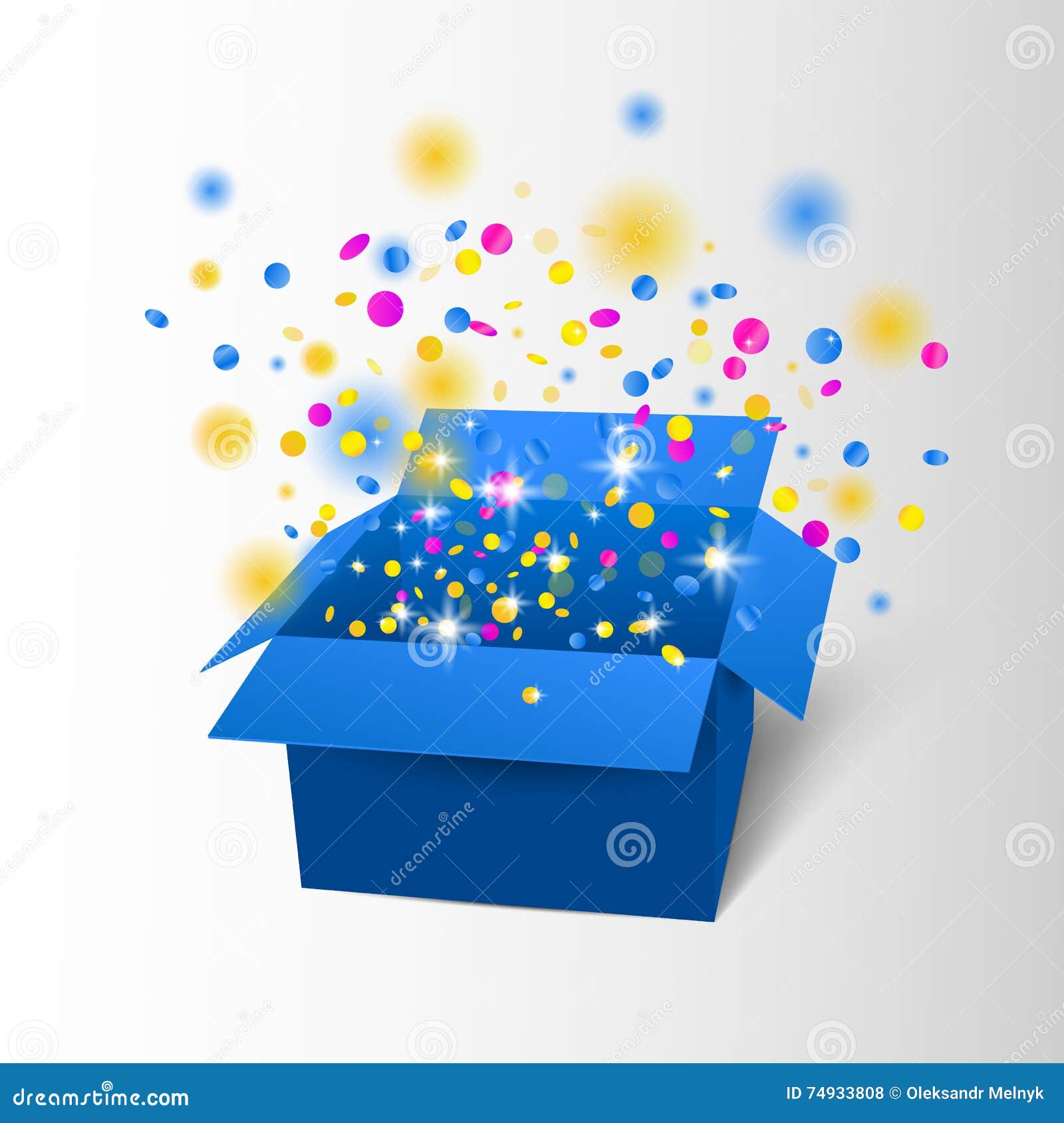 ZWZNBL Carte d'anniversaire à confettis explosifs - Boîte cadeau d