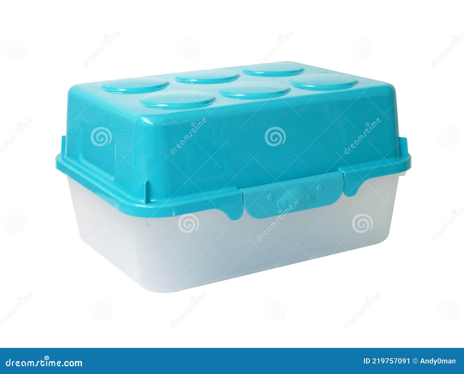 Boîte De Rangement En Plastique Translucide Blanc Avec Cadenas Bleu Isolé  Sur Fond Blanc Image stock - Image du horizontal, découpage: 219757091