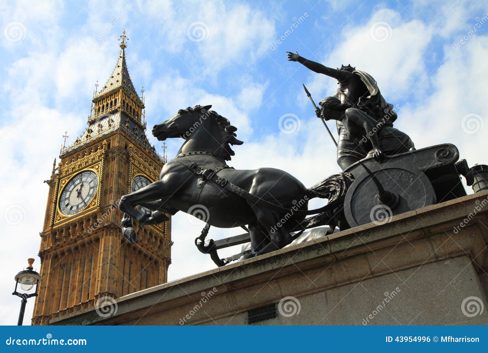 Big Ben and the Boadicea Statue CD5 NEW Old Stock London Postcard 