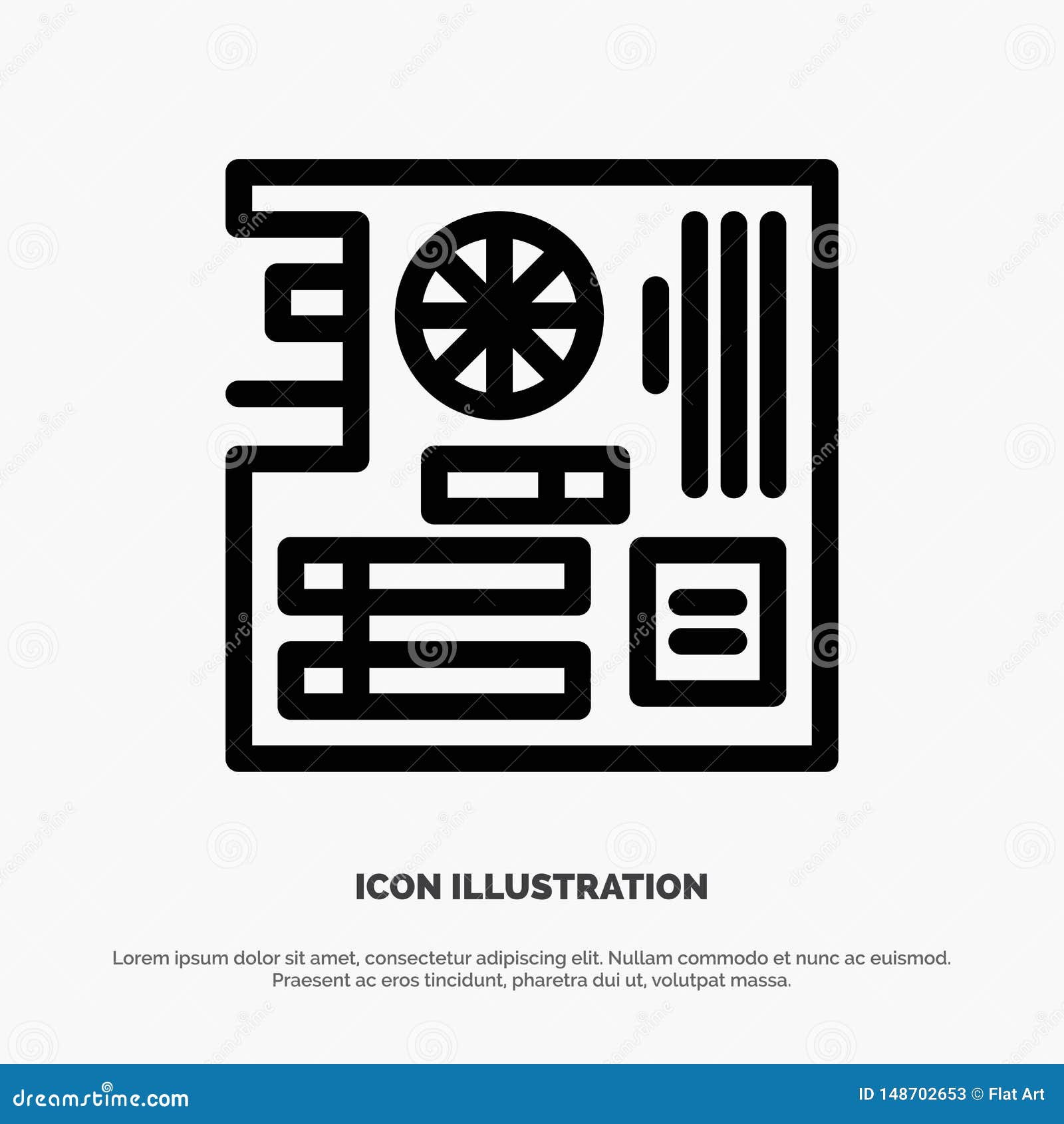 board, computer, main, mainboard, mother line icon 