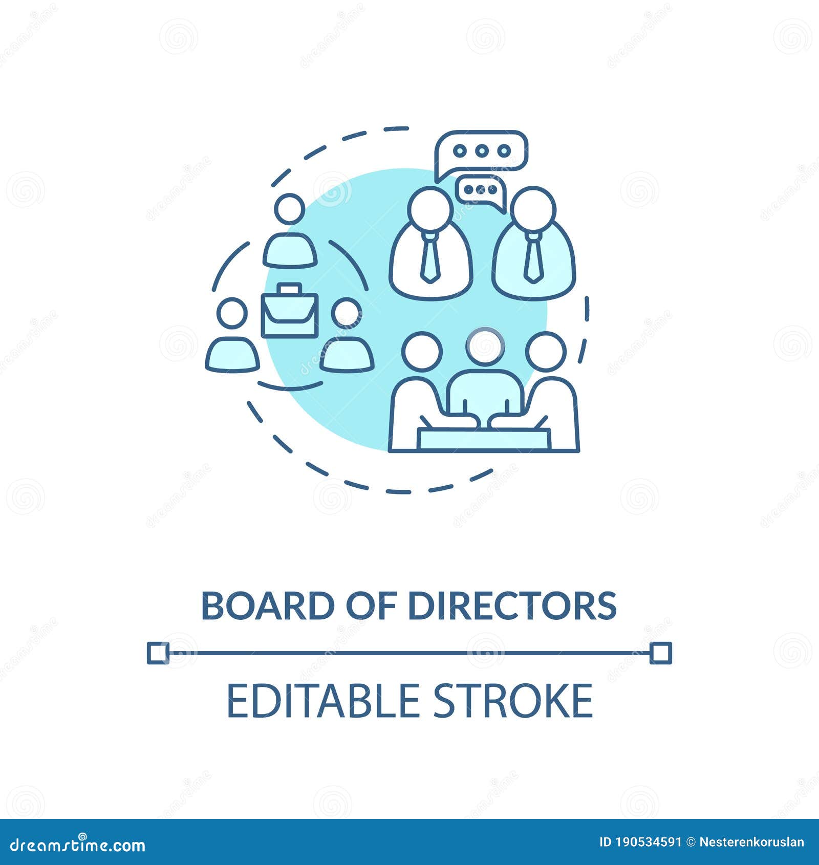 Board Of Directors Concept Icon Stock Vector Illustration Of