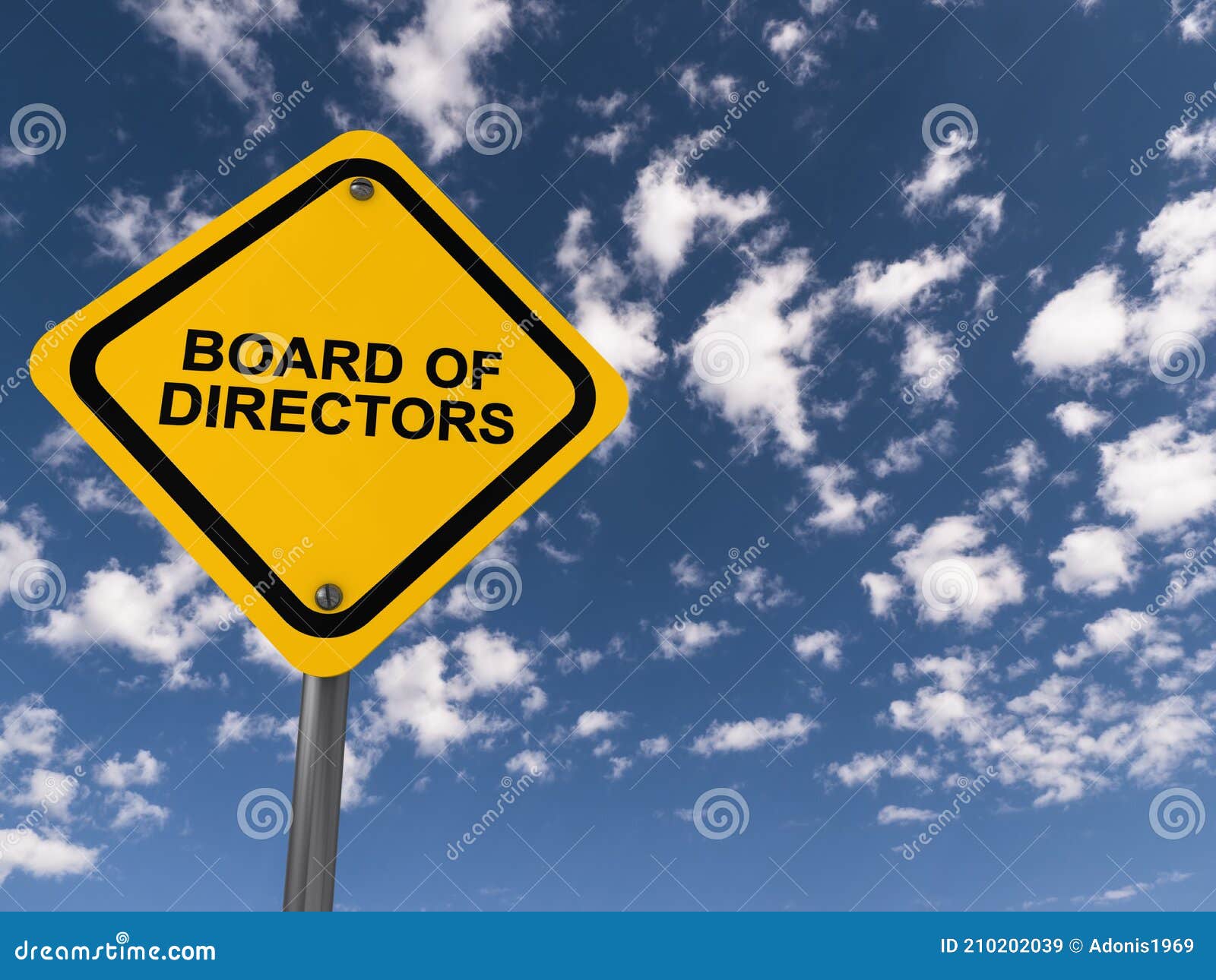 Board Of Directors Traffic Sign Stock Illustration - Illustration of directors, motion: 210202039