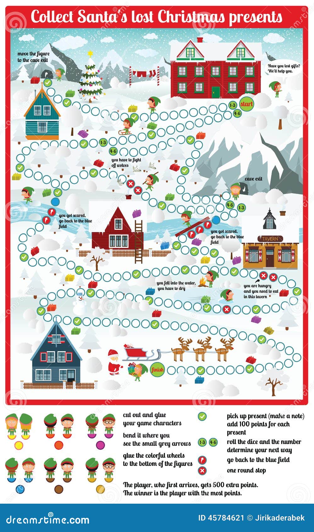 board game (collect santa's lost christmas presents)