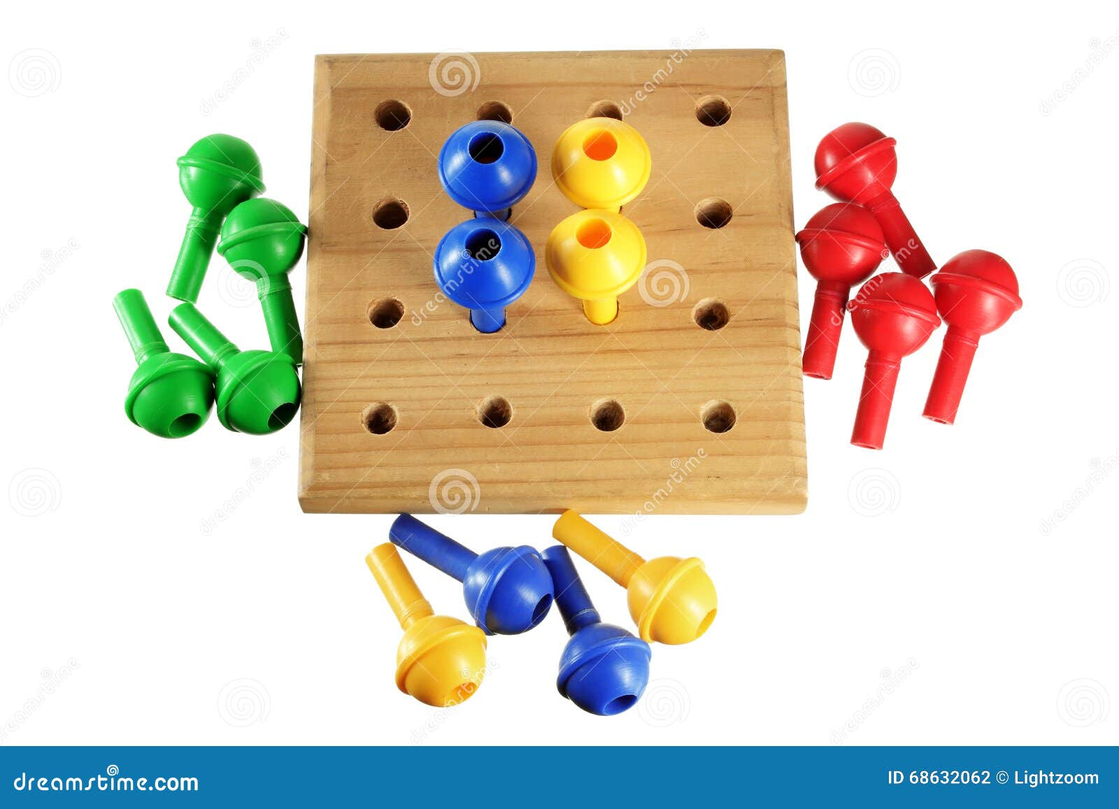 Board Game Pegs stock photo. Image of isolated, color 68632062