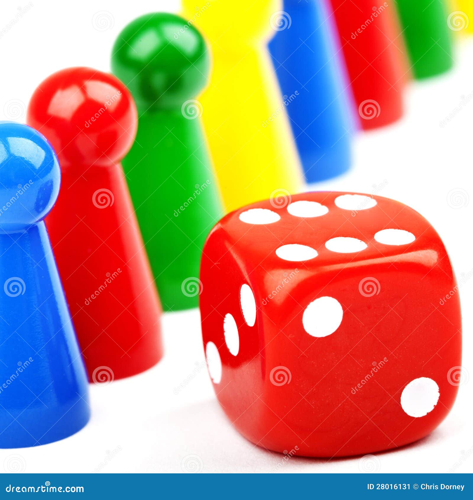 Board Game Pieces and Dice stock image. Image of figure - 28016131