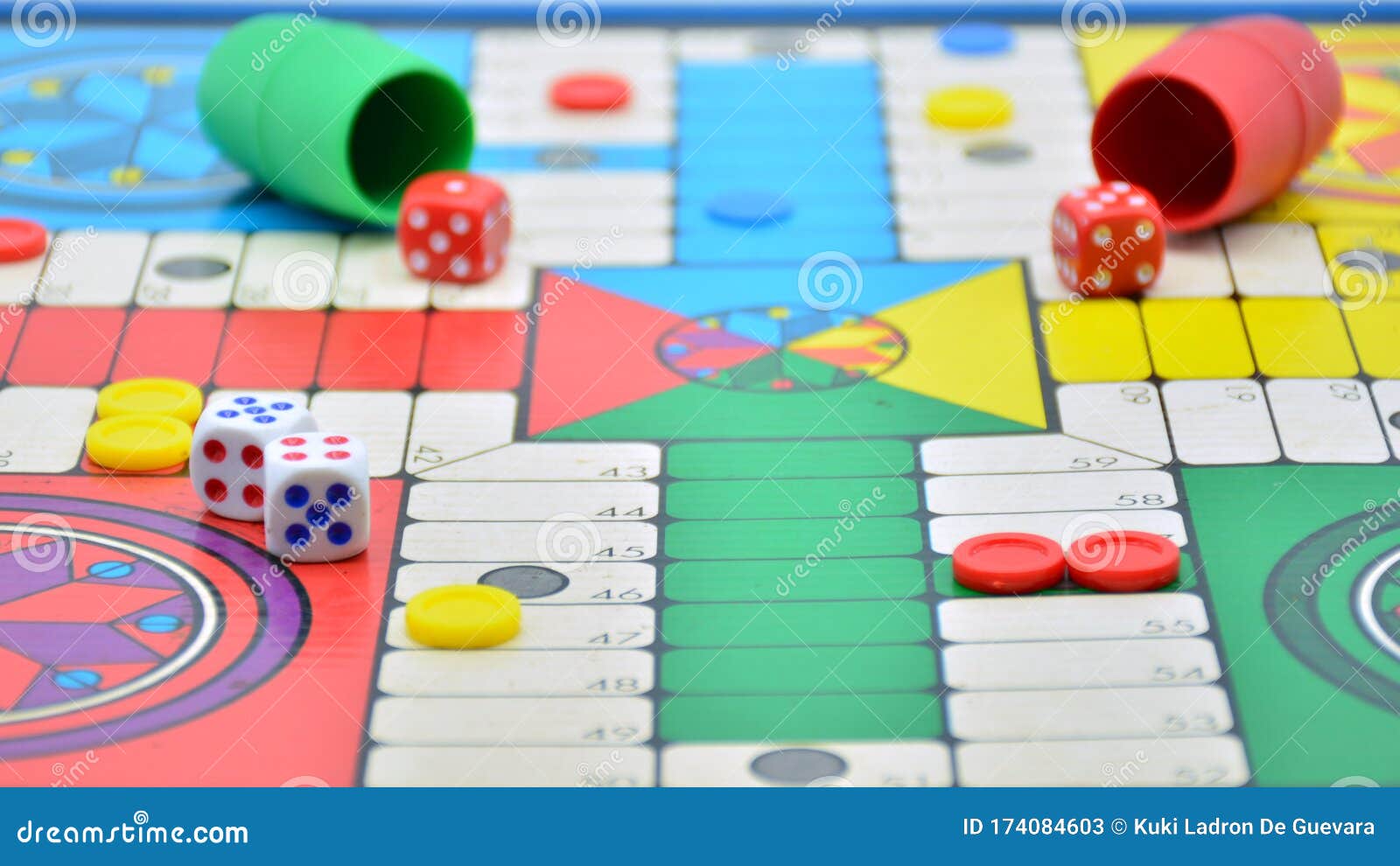 board games, gambling and strategy on white background
