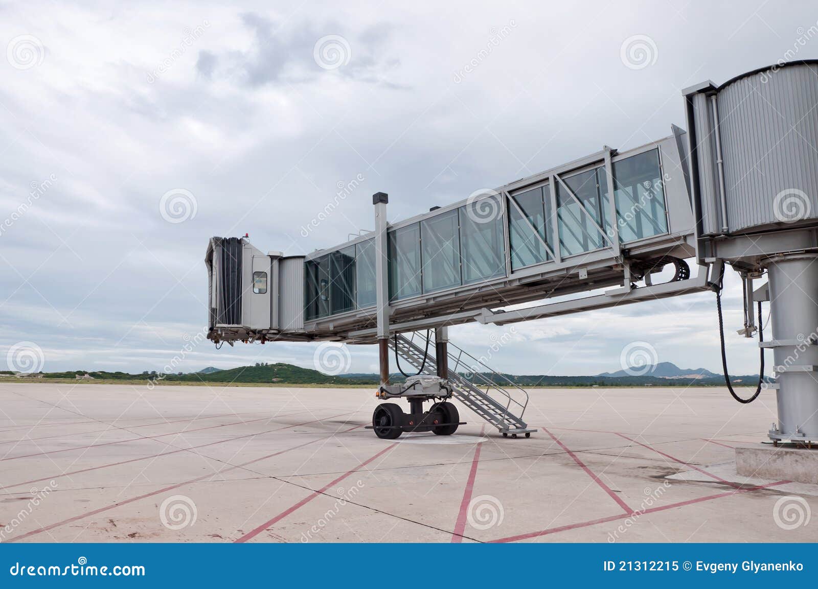 Boarding Bridge stock image. Image of rubber, stripes 21312215