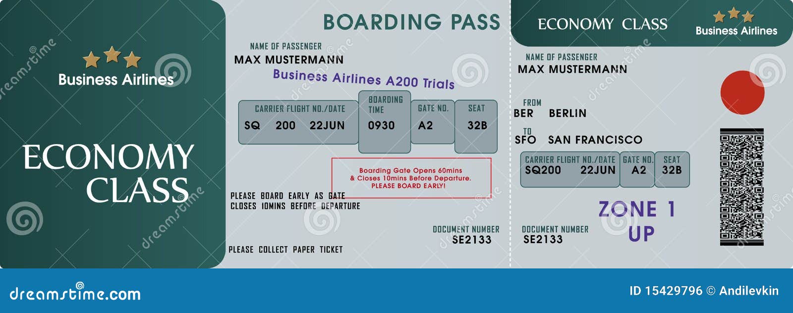 boarding pass template