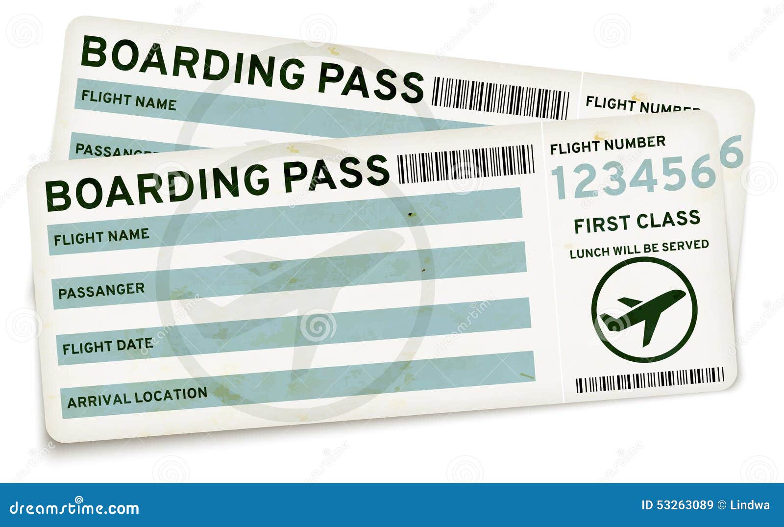 boarding pass tickets illustration 53263089 megapixl