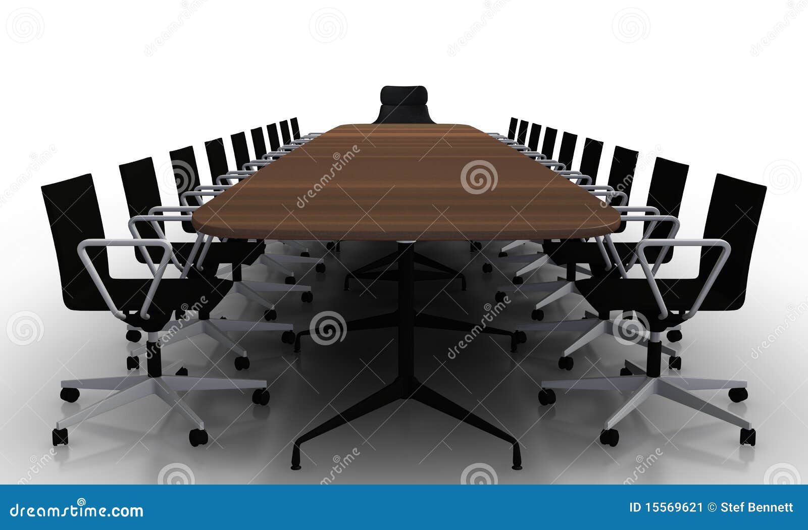 Boardroom Table And Chairs Stock Illustration Illustration