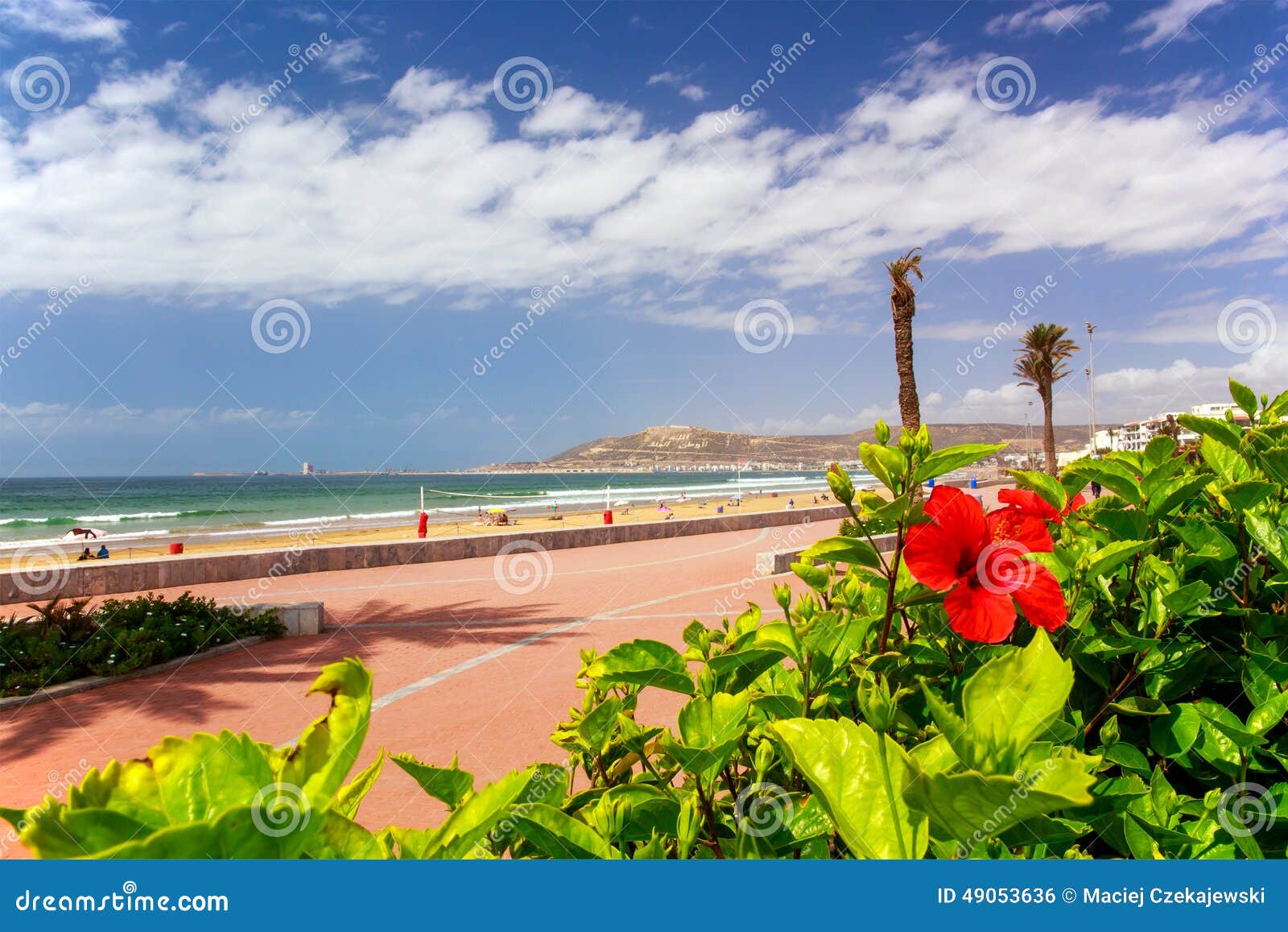 boardwalk in agadir, morocco