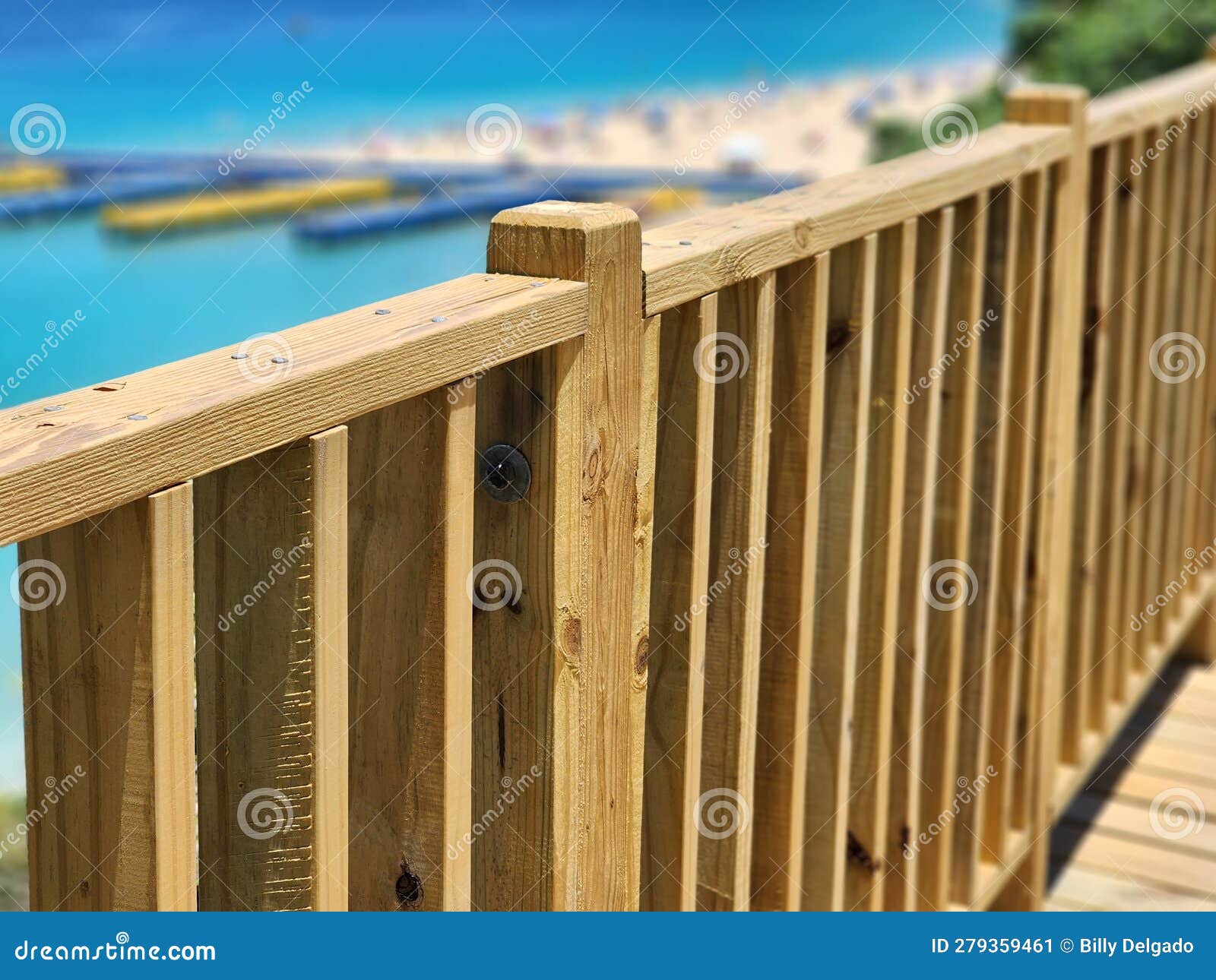 boardwalk next to a beach