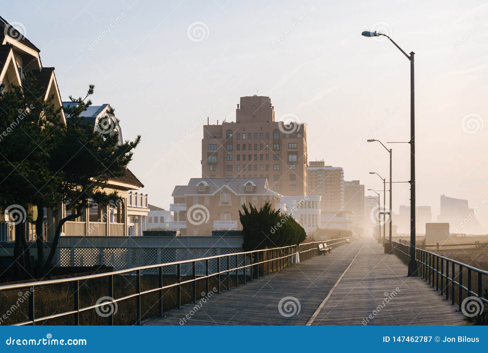The Boardwalk in Ventnor City, New Jersey Stock Image Image of scenic