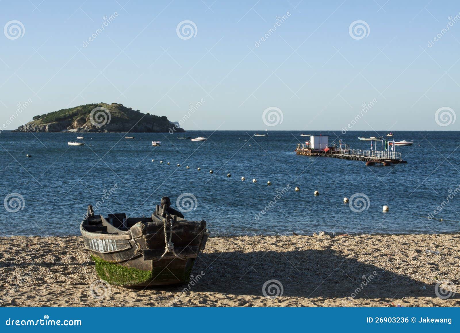 The boat on the coast