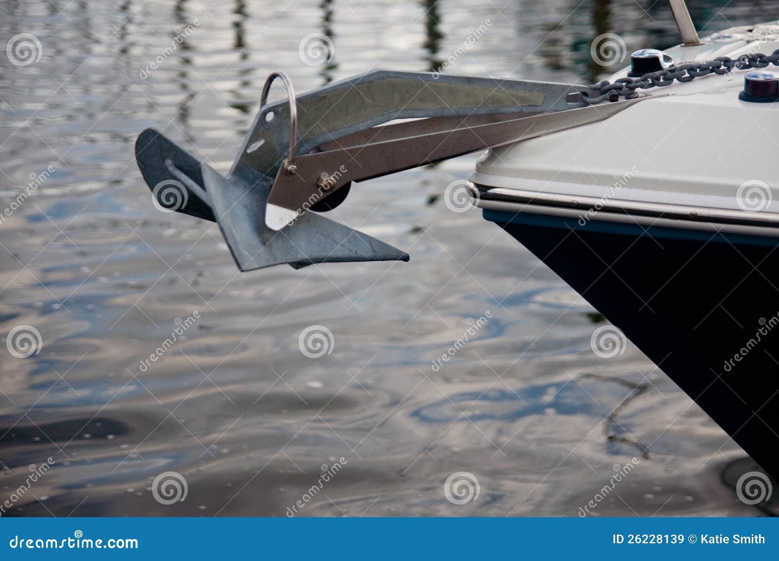 Boat Anchor stock image. Image of anchored, ship, transportation