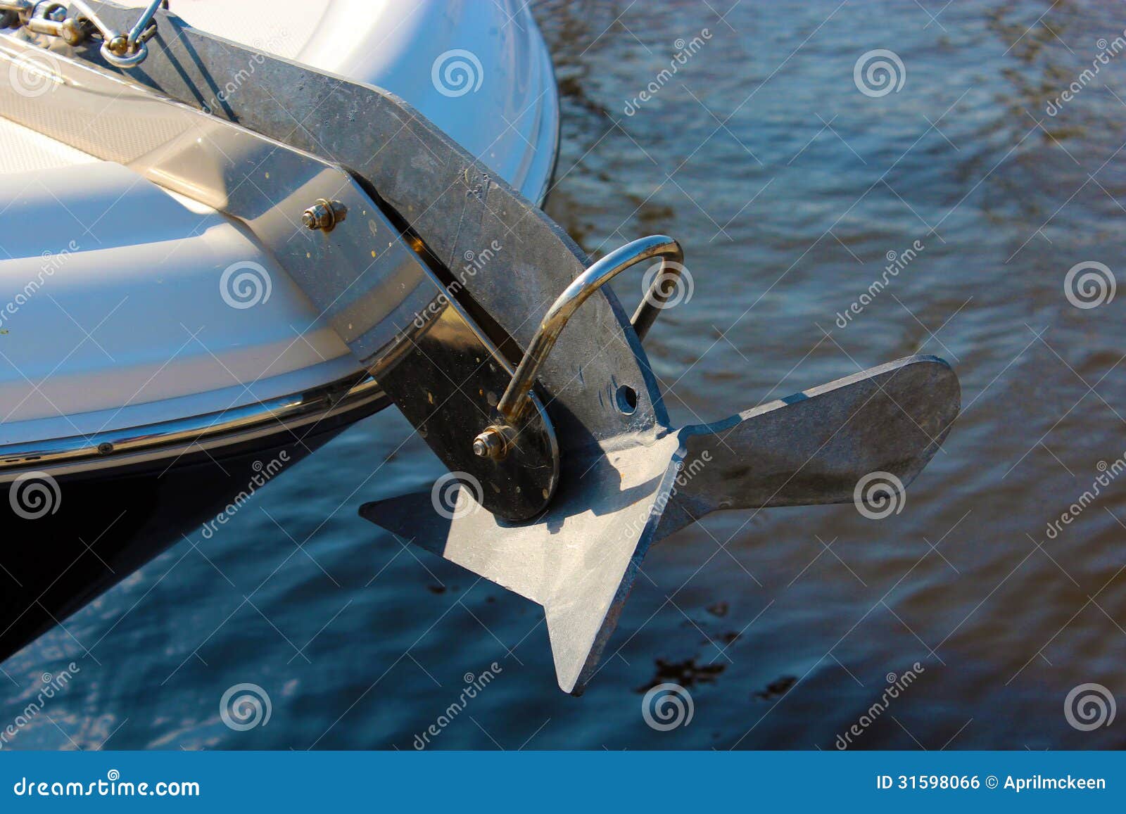 Boat Anchor stock photo. Image of ocean, water, dock - 31598066