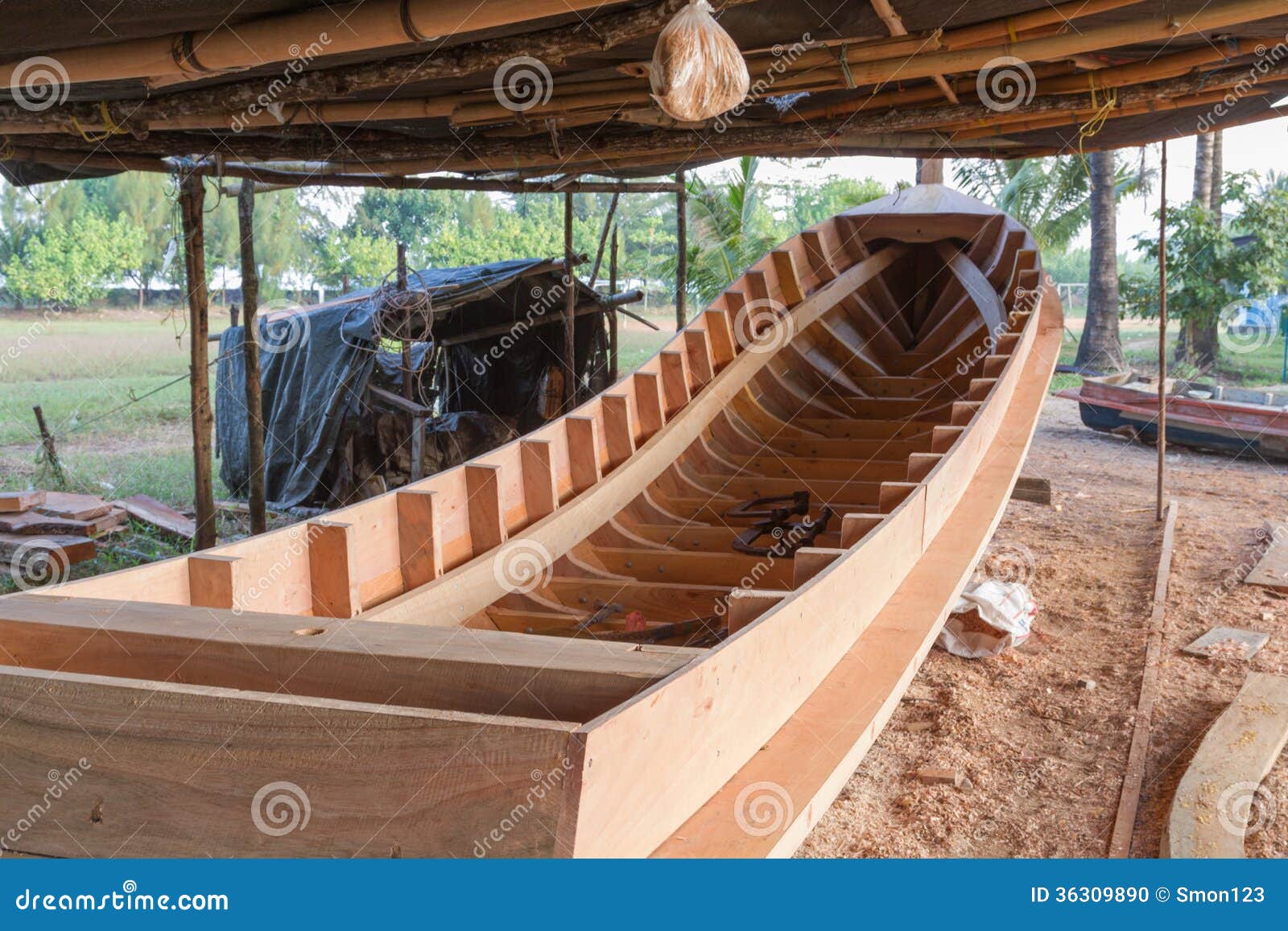 Boat building stock photo. Image of transportation 