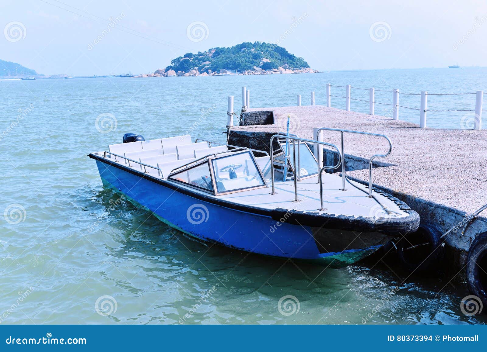 Boat Docked at the Seaside Pier Stock Photo Image of quayside, beach