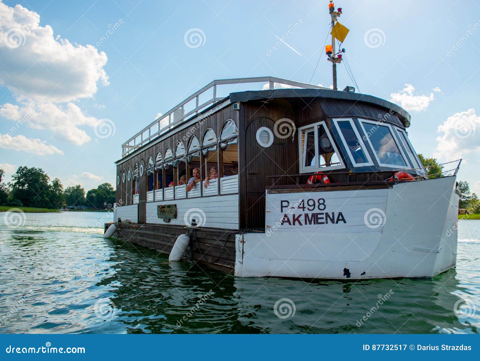 Boat in Galve lake editorial photography. Image of lake 87732517