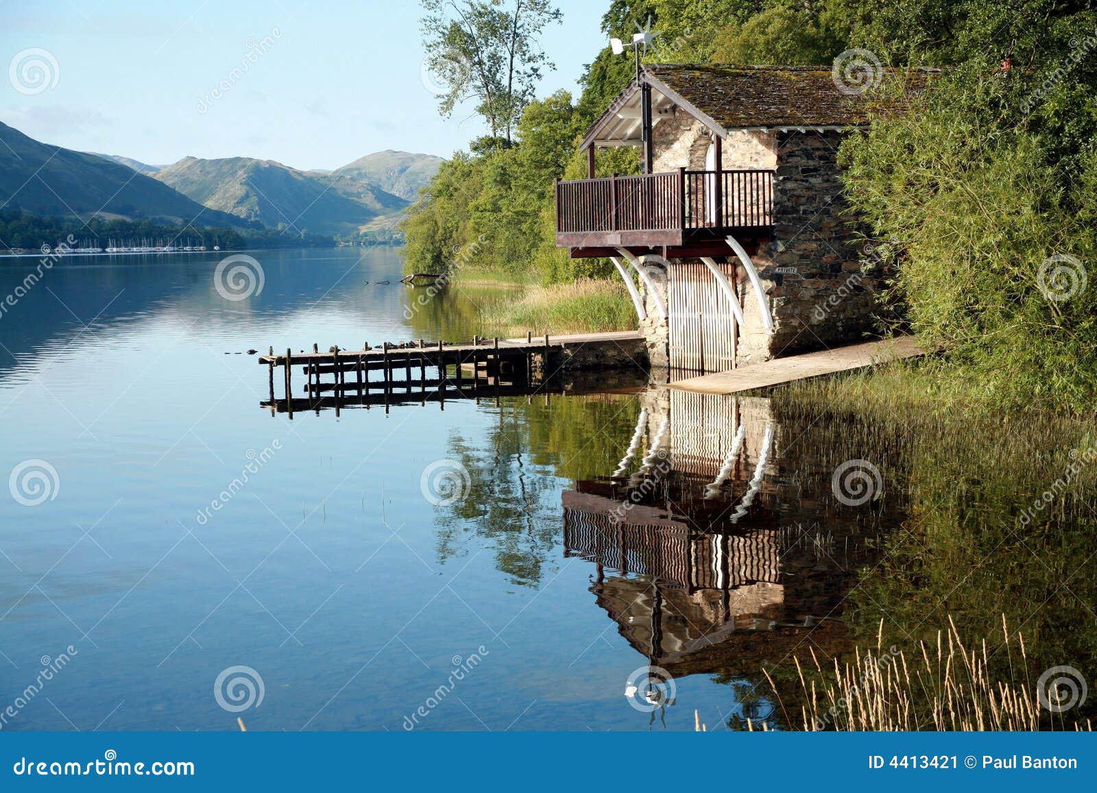 Boat House On Ullswater Stock Image - Image: 4413421