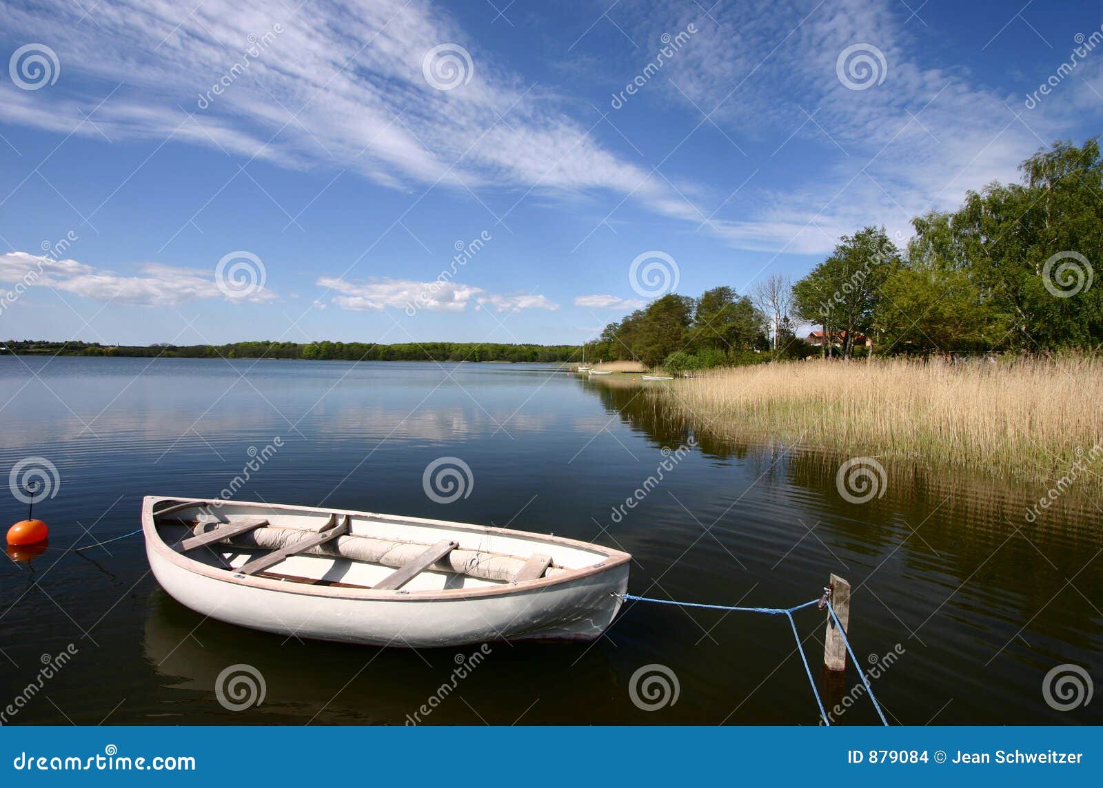 Boat On A Lake Stock Images - Image: 879084