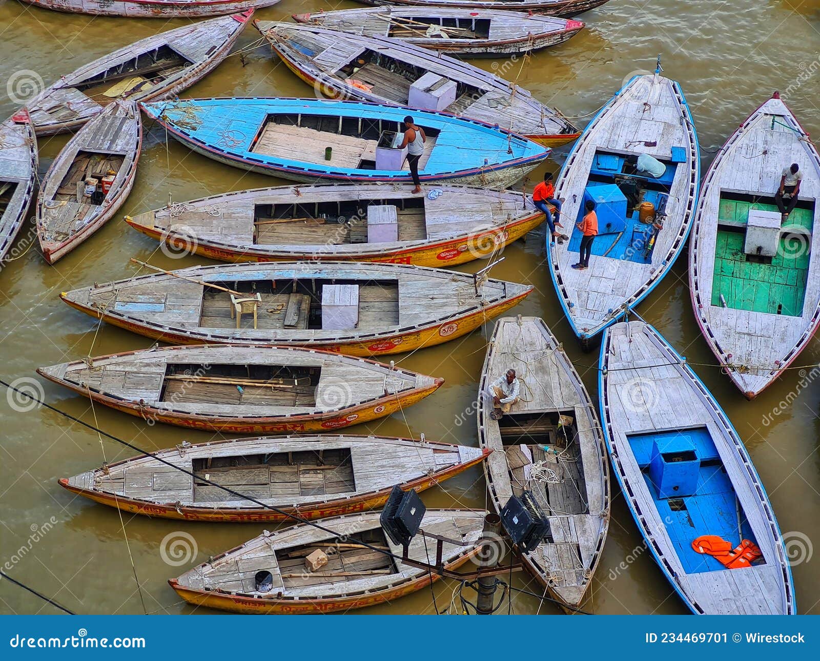 boat ride at ganga river