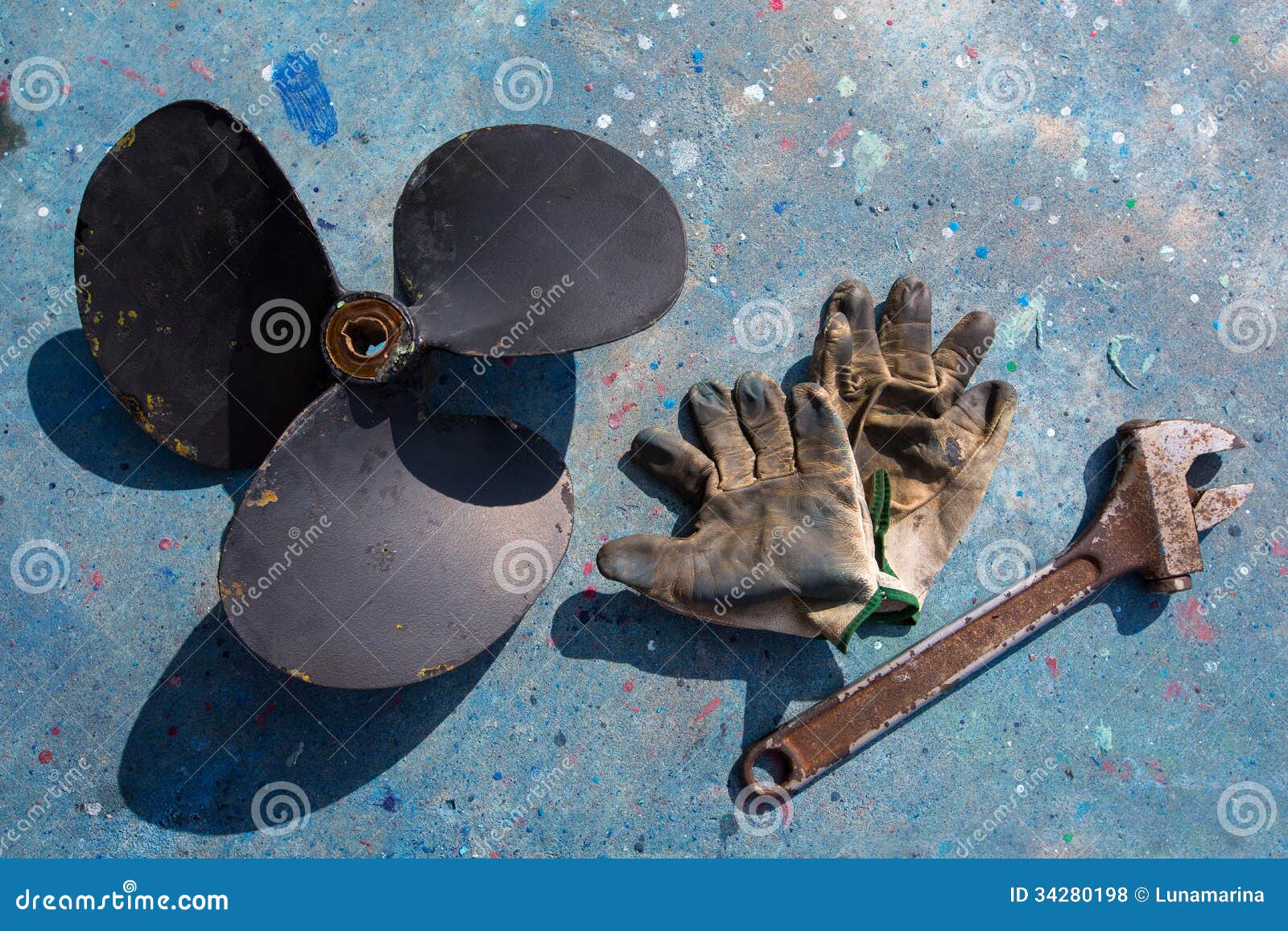 boat propeller improvement repair tools and gloves