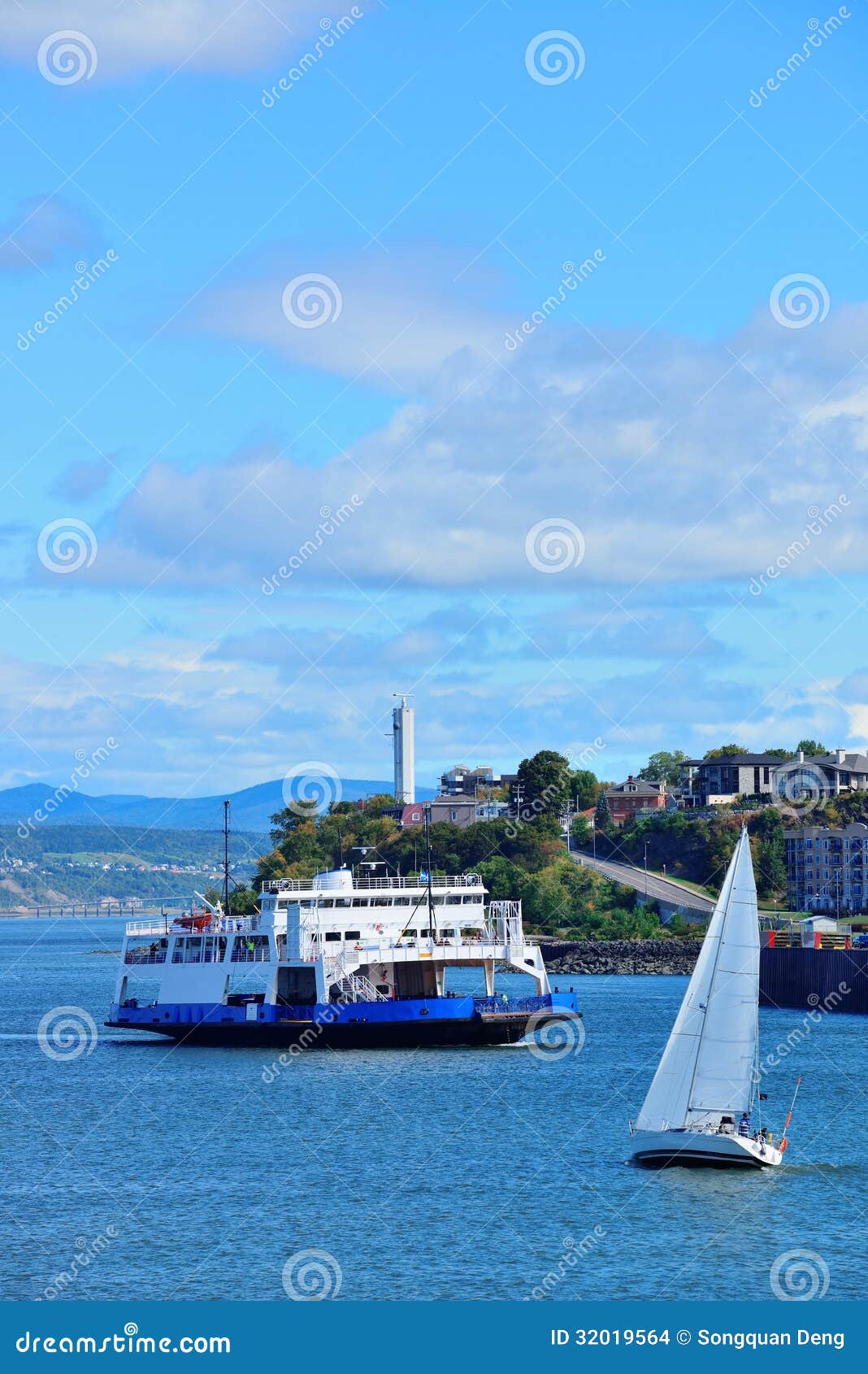 Boat in Quebec City stock photo. Image of ancient, town 32019564